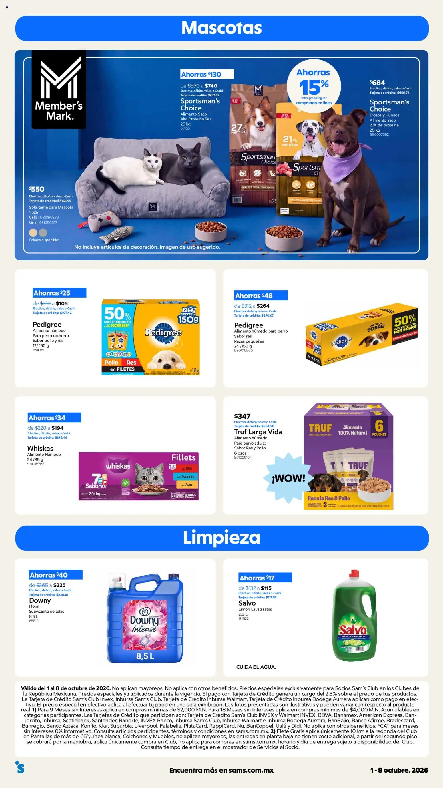 Nuevas ofertas de Sam's Club válidas en toda la República Mexicana desde el 01/10/2026. ¡Encuentra las mejores ofertas en Sam's Club catálogo! | Página: 19 | Productos: Pollo, Res, Planta, Proteína