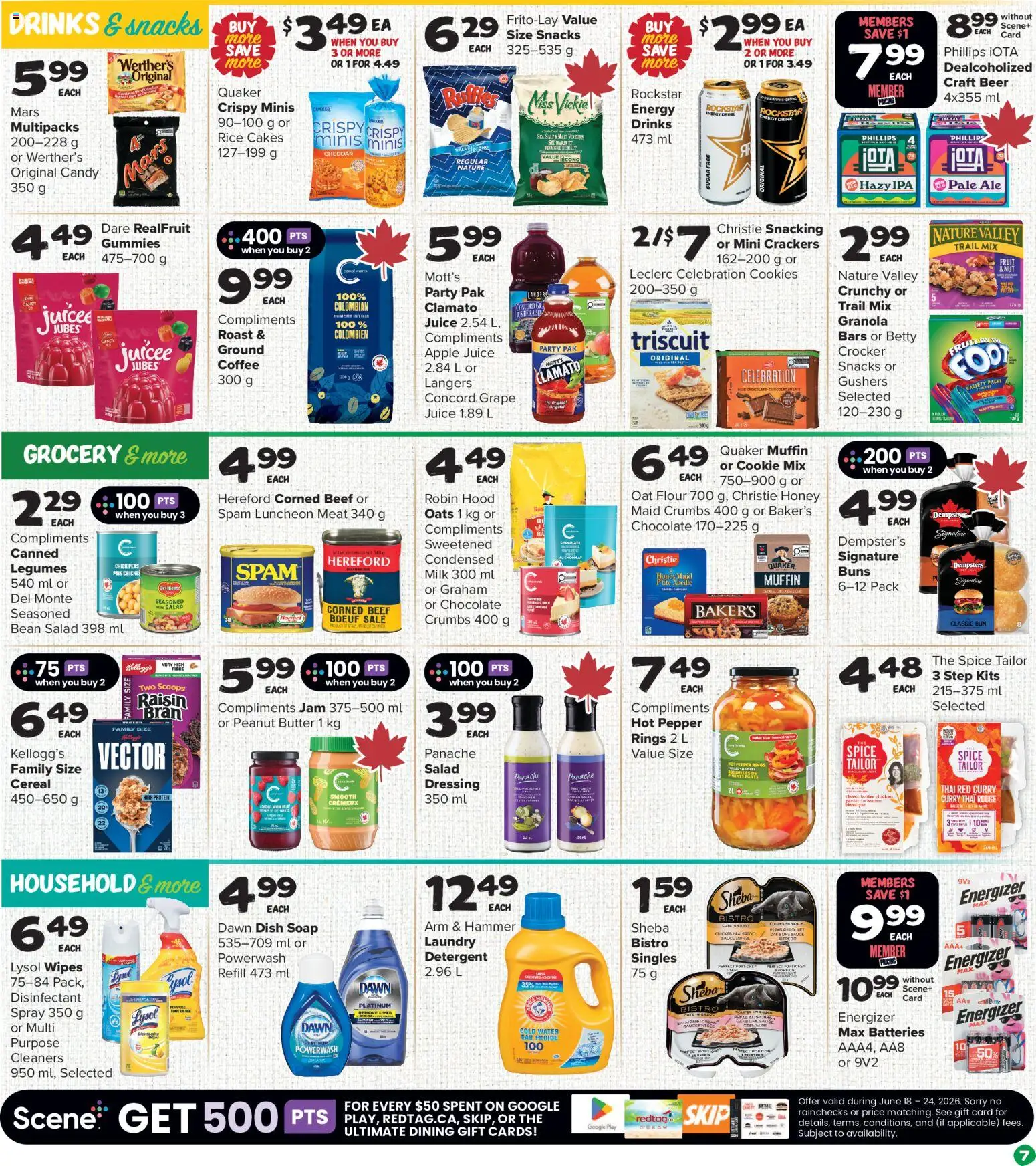Thrifty Foods flyer valid from 18.06.2026 | Page: 8 | Products: Soap, Coffee, Chocolate, Beer