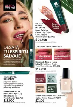 Vista previa Catálogo AVON Campaña 5/2026 válido desde el 01.05.2026 | Página: 22 | Productos: Rubor, Bálsamo, Cera, Crema