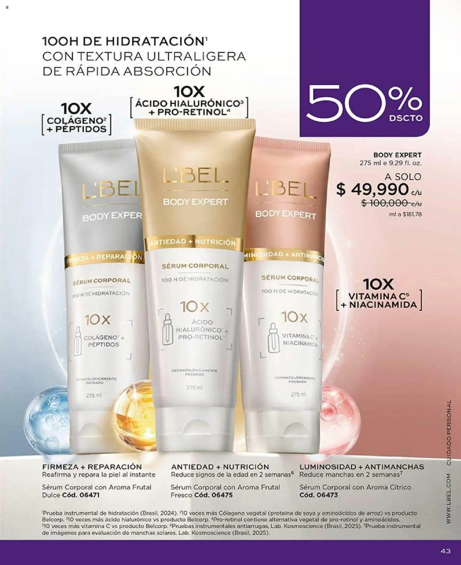 L'Bel revista - valida desde el 17/08/2026 | Página: 43 | Productos: Arroz, Body, Proteína, Serum