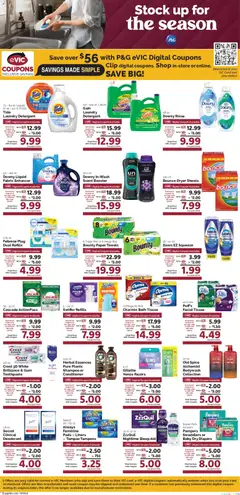 Preview of Harris Teeter weekly ads valid from 09/30/2026 | Page: 12 | Products: Diapers, Shampoo, Pads, Dryer