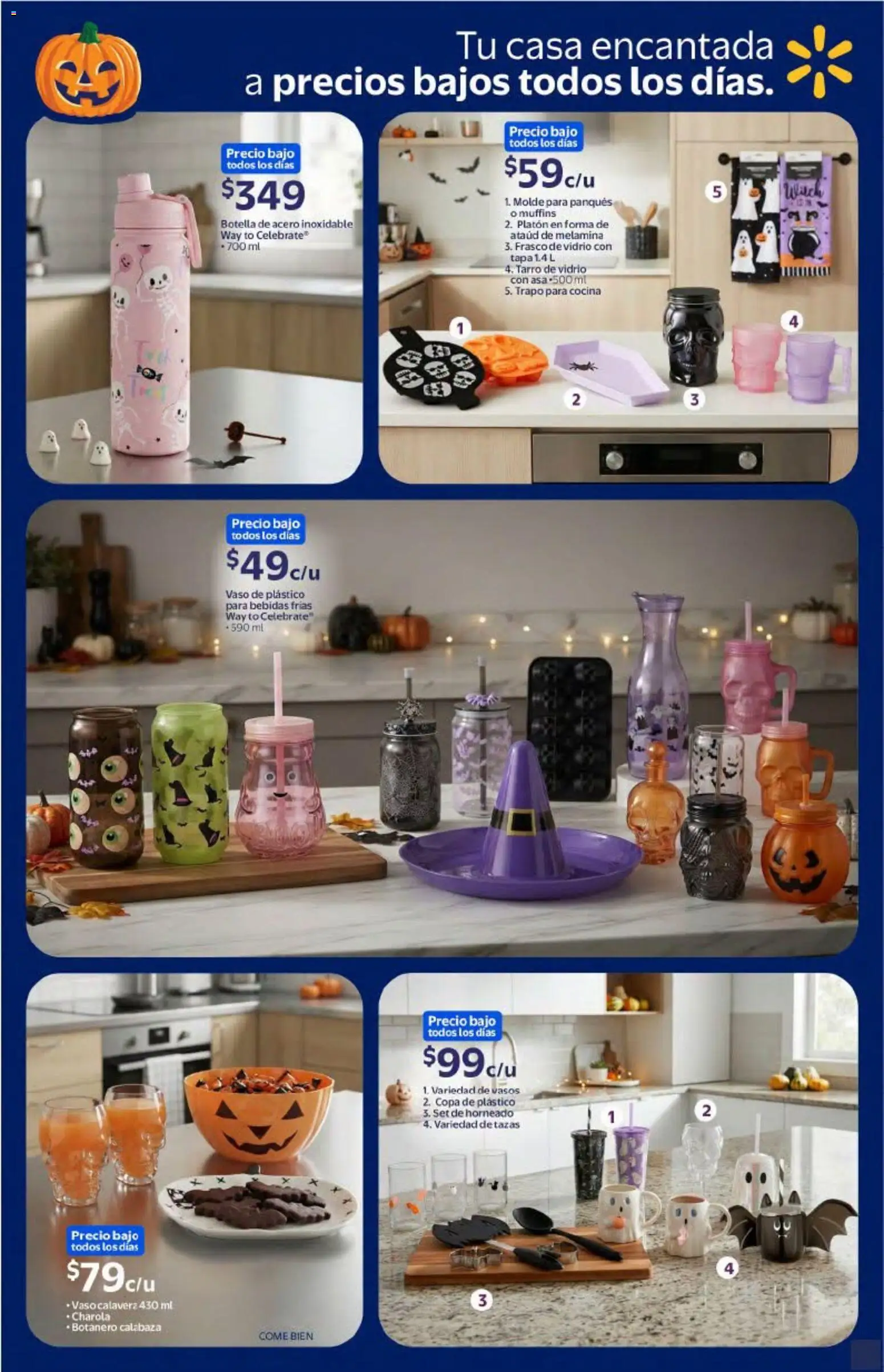 Nuevas ofertas de Walmart válidas en toda la República Mexicana desde el 01/10/2026. ¡Encuentra las mejores ofertas en Walmart folleto Halloween! | Página: 30