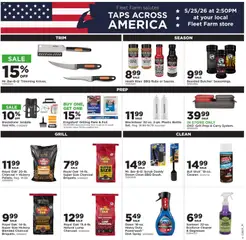 Preview of Mills Fleet Farm weekly ads valid from 18.05.2026 | Page: 4 | Products: Trim, Brush, Butter, Garlic