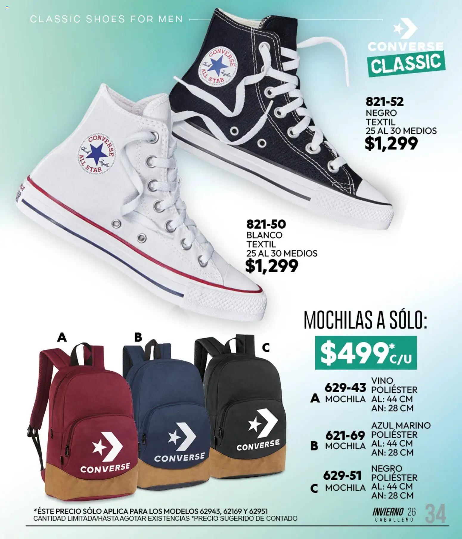 Nuevas ofertas de Cklass válidas en toda la República Mexicana desde el 11/09/2026. ¡Encuentra las mejores ofertas en Cklass catálogo Sportbrands Caballero Invierno! | Página: 45 | Productos: Mochila, Vino