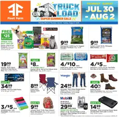 Preview of Mills Fleet Farm weekly ads valid from 07/30/2026