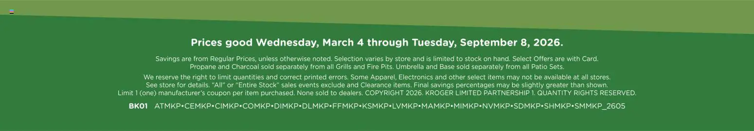 Fry's Food Furniture Ad - valid from 03/04/2026 | Page: 9 | Products: Umbrella