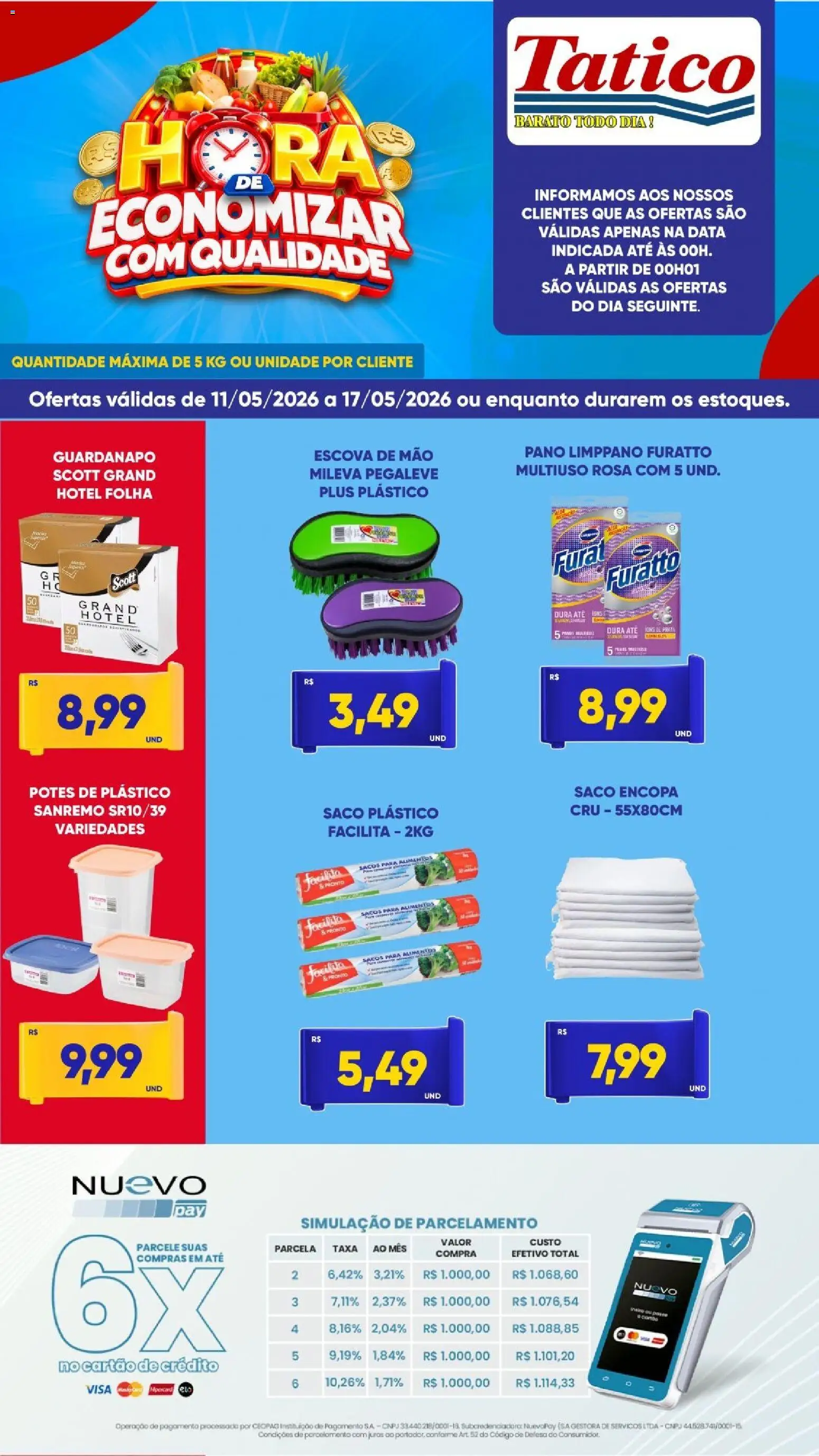 Tatico Folheto - válido de 11.05.2026 | Página: 9 | Produtos: Escova, Potes, Guardanapo