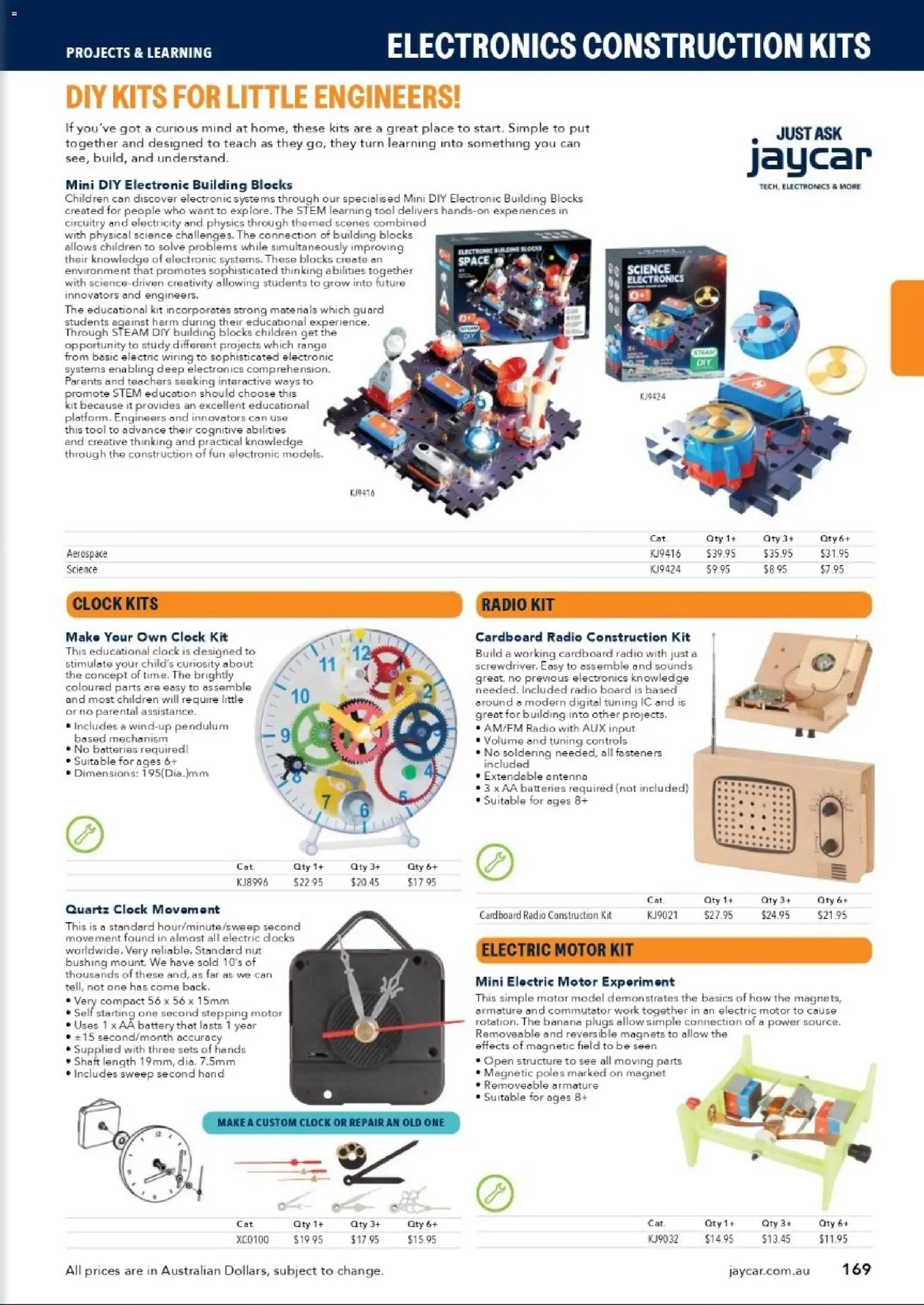 Jaycar catalogue - valid from 31/08/2026 | Page: 167 | Products: AA battery, Batteries, Clock, Digital