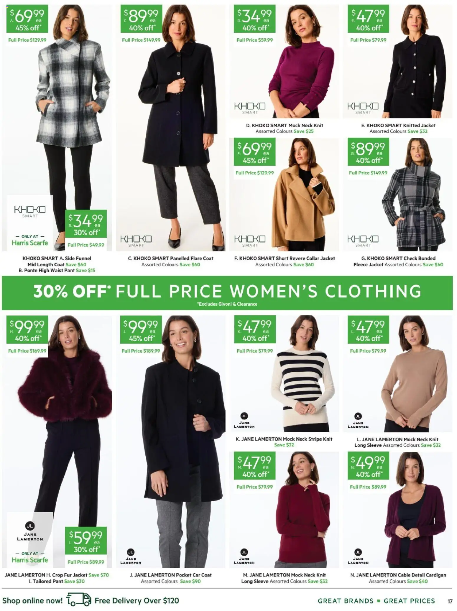 Harris Scarfe catalogue - valid from 22.05.2026 | Page: 17 | Products: Fur, Long sleeve, Jacket, Cable