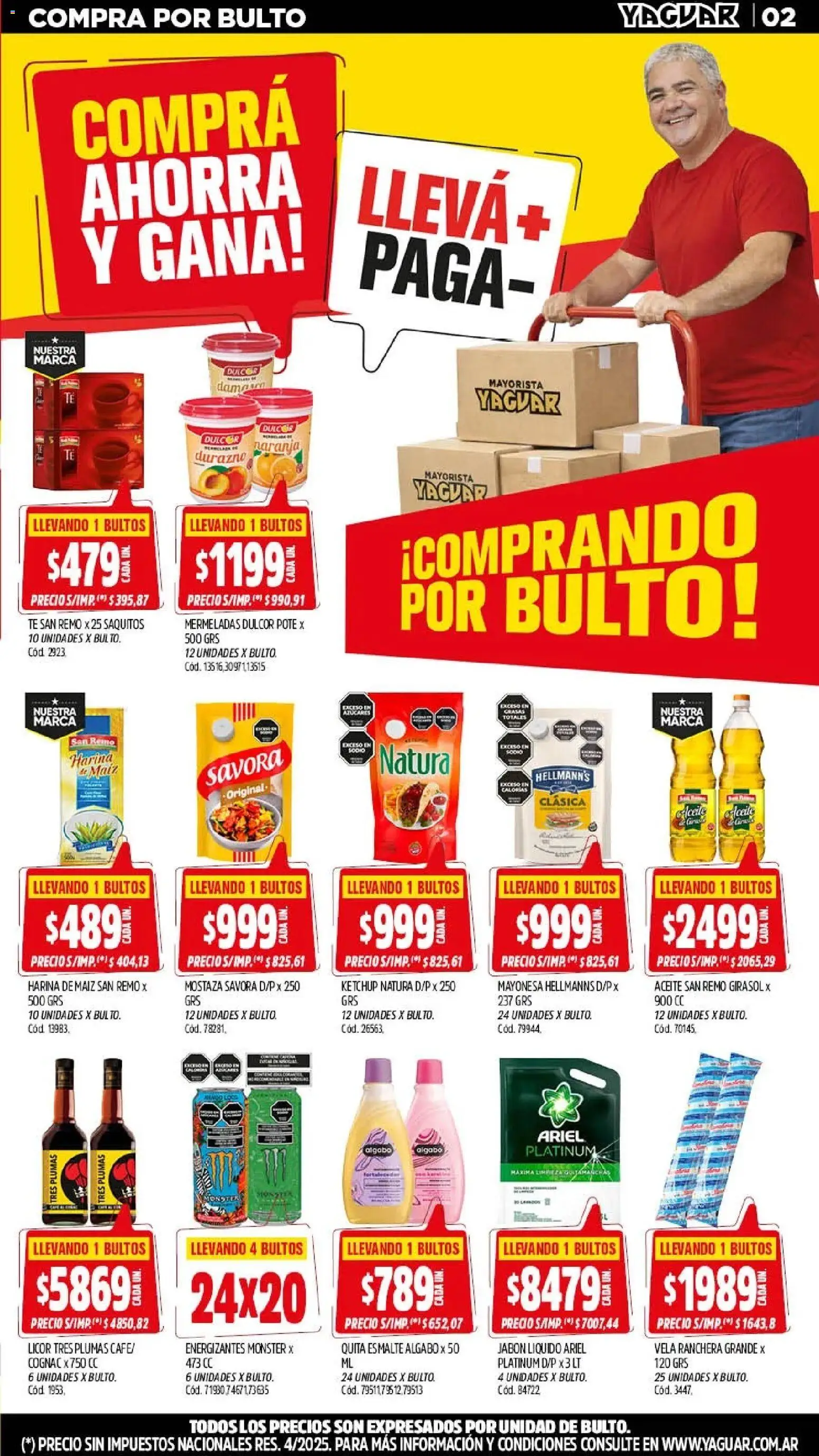Yaguar - Oferta Semanal San Juan │ válido desde el 11.05.2026 | Página: 2 | Productos: Vela, Aceite, Mayonesa, Ketchup
