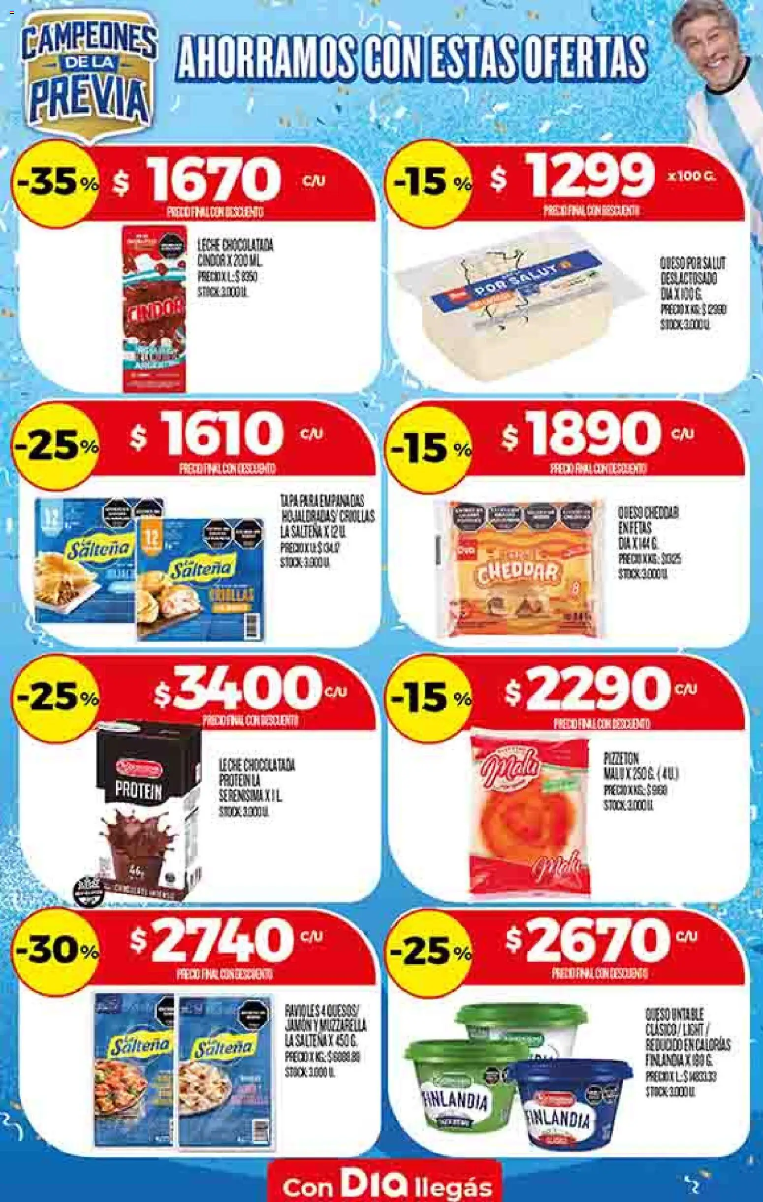 Supermercado DIA Ofertas │ válido desde el 20.05.2026 | Página: 35 | Productos: Leche, Queso, Jamón, Ravioles