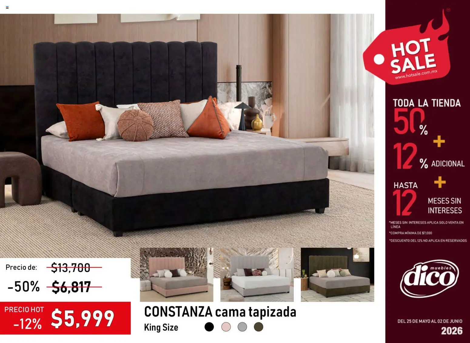 Nuevas ofertas de Muebles Dico válidas en toda la República Mexicana desde el 25.05.2026. ¡Encuentra las mejores ofertas en Muebles Dico - Hot Sale 2026 | Pacifico! | Página: 21