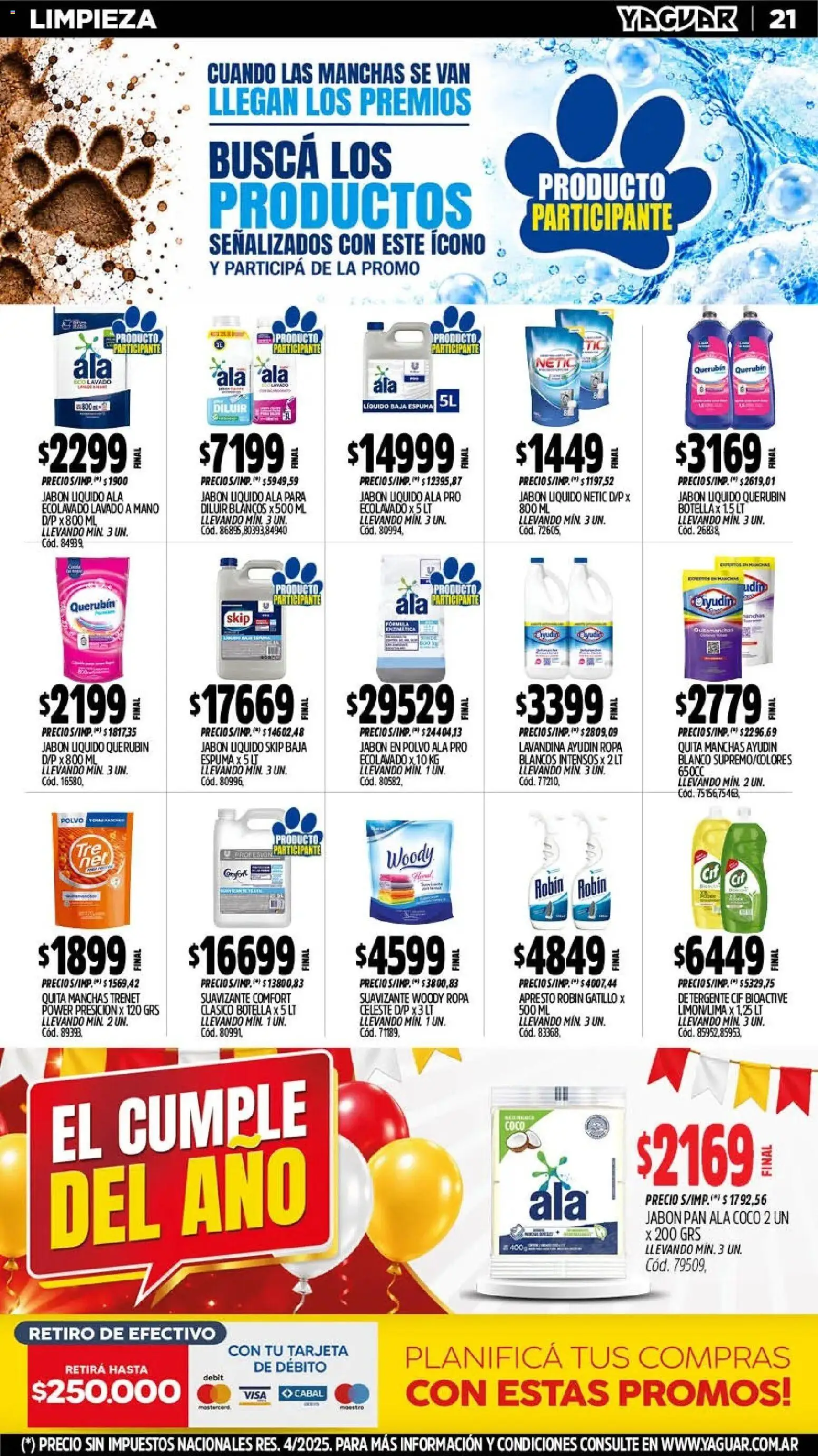 Yaguar - Oferta Semanal Neuquen │ válido desde el 05/10/2026 | Página: 20