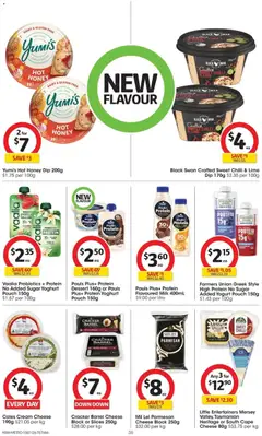 Preview of Coles catalogue - valid from 15/07/2026 | Page: 36 | Products: Cheese, Yoghurt, Shaving cream, Chilli