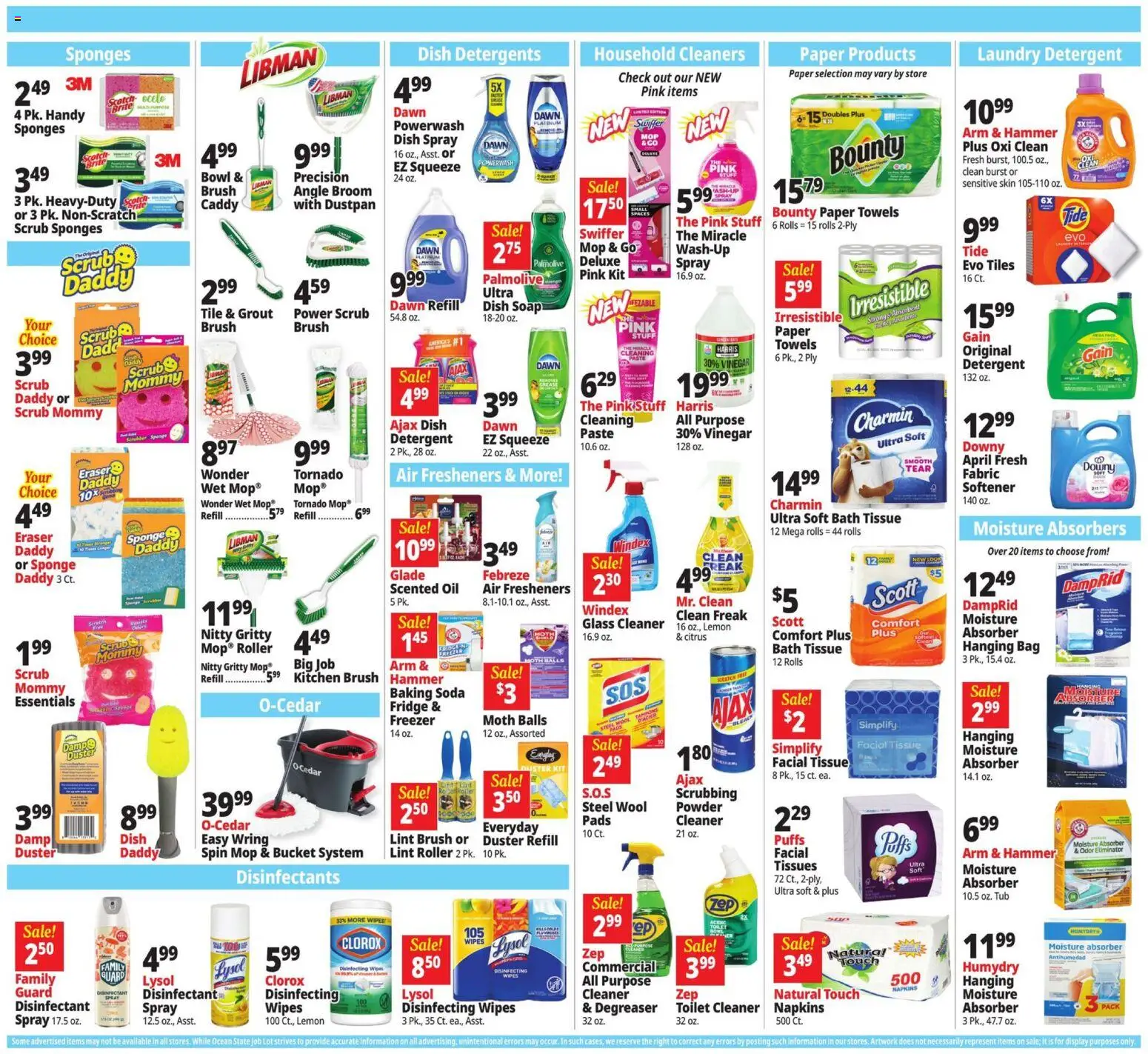 Ocean State Job Lot Weekly Ad - valid from 10/01/2026 | Page: 12 | Products: Vinegar, Laundry detergent, Soap, Freezer