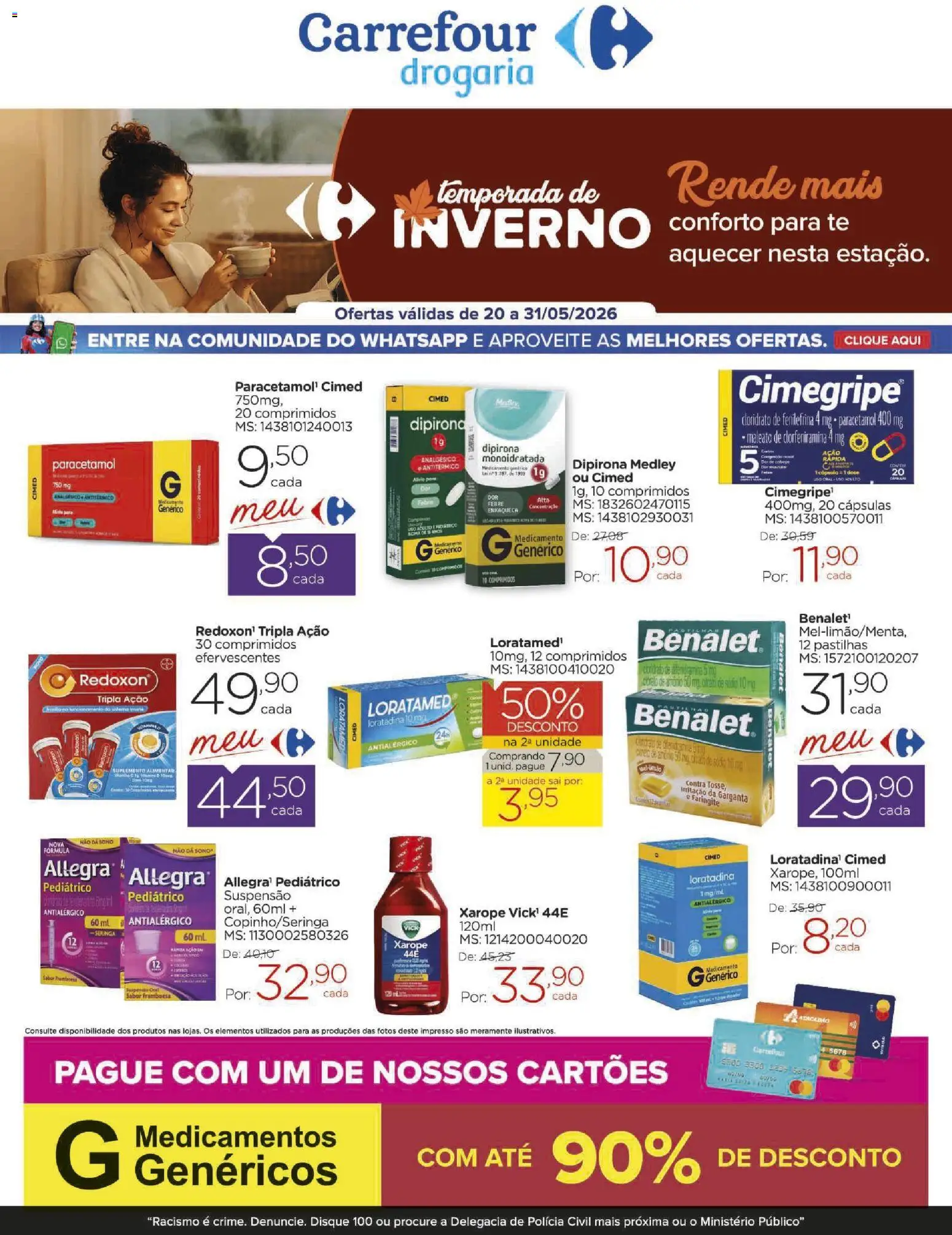 Carrefour Folheto - válido de 20.05.2026 | Página: 1 | Produtos: Suspensão, Xarope