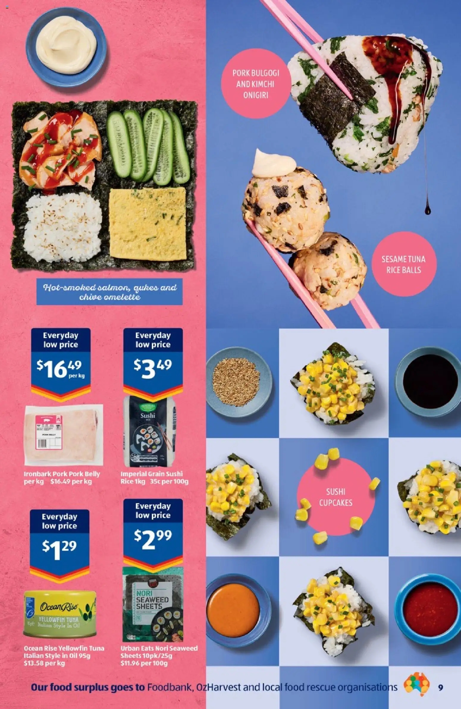 Aldi catalogue - valid from 22/09/2026 | Page: 9 | Products: Sesame, Tuna, Kimchi, Sushi