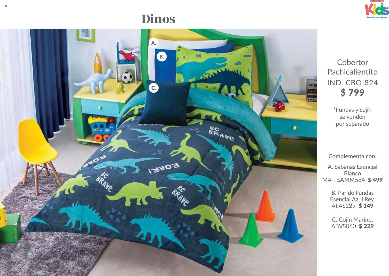 Nuevas ofertas de Colchas Concord válidas en toda la República Mexicana desde el 01/02/2026. ¡Encuentra las mejores ofertas en Colchas Concord catálogo Kids! | Página: 68 | Productos: Cobertor, Sabanas