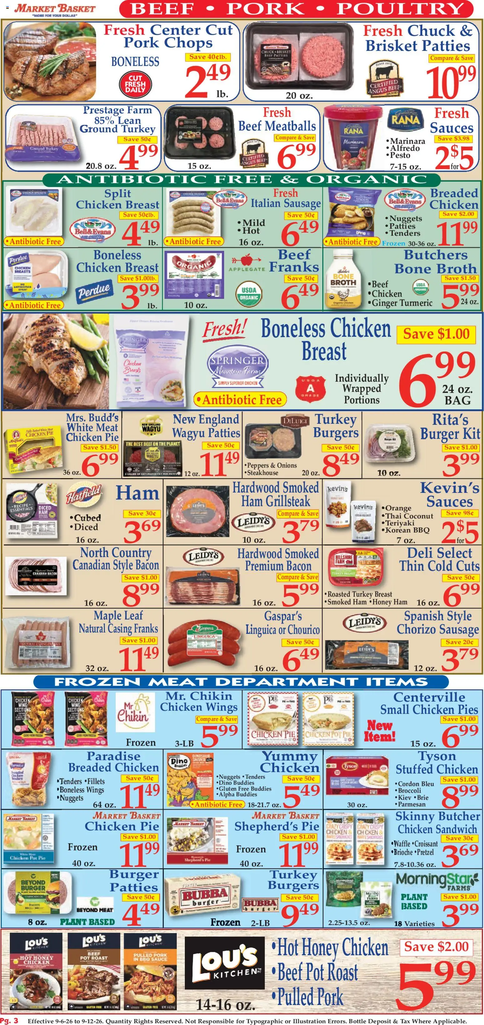 Market Basket Ad - valid from 09/06/2026 | Page: 3 | Products: Basket, Pork, Sauces, Coconut