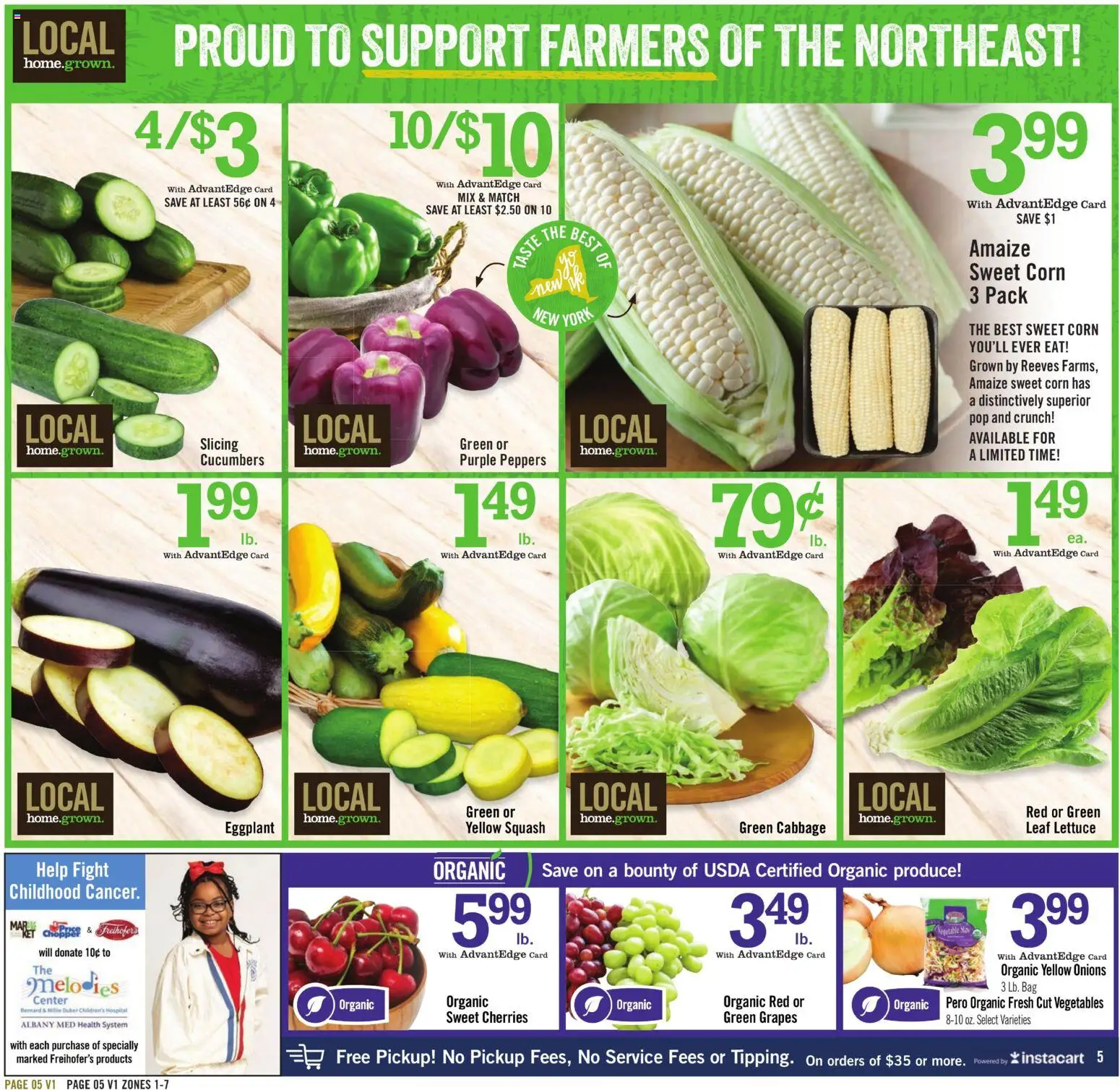 Price Chopper Weekly Ad - valid from 08/09/2026 | Page: 5 | Products: Corn, Peppers, Grapes, Bag