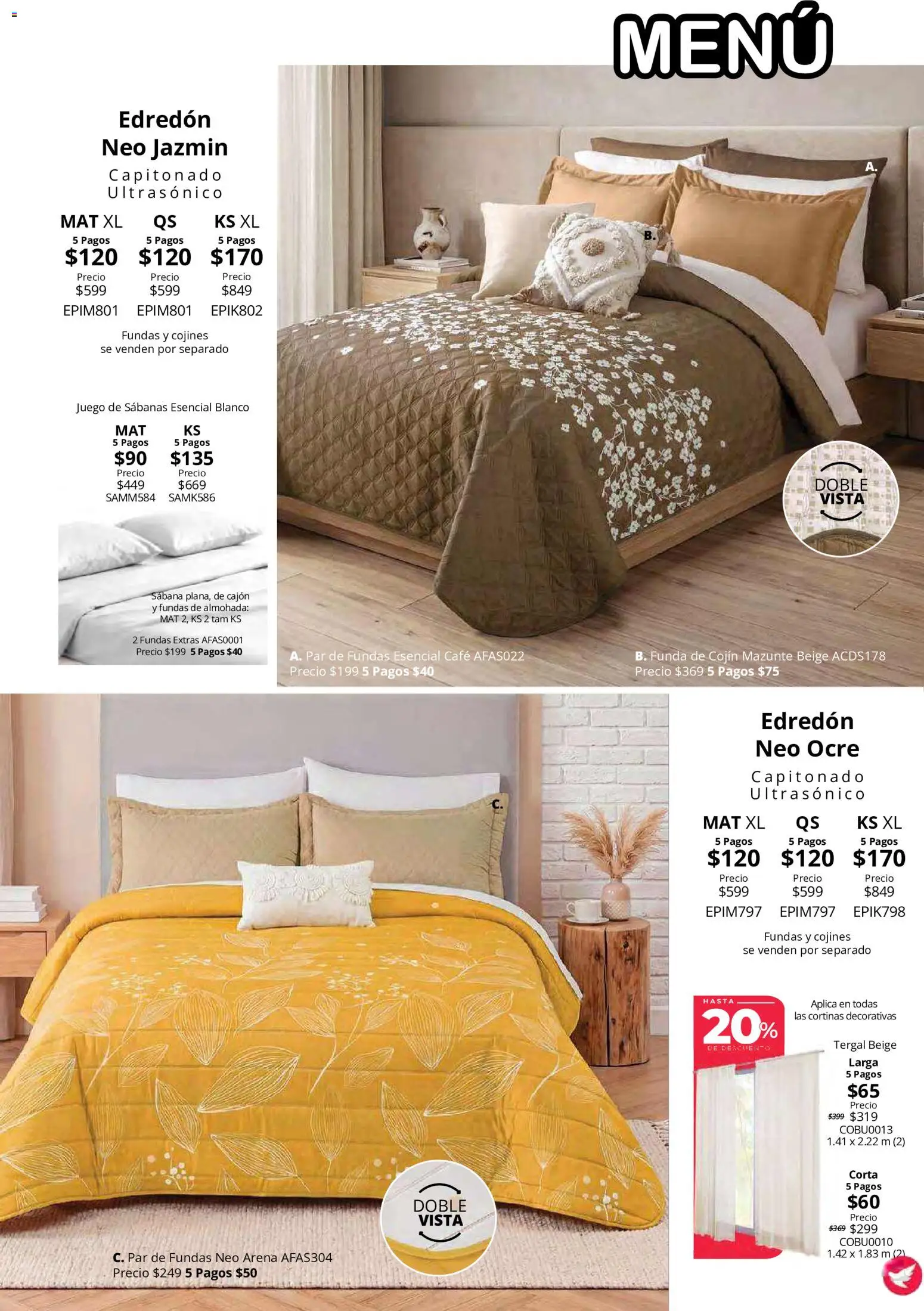 Nuevas ofertas de Colchas Concord válidas en toda la República Mexicana desde el 15/10/2026. ¡Encuentra las mejores ofertas en Colchas Concord catálogo! | Página: 85