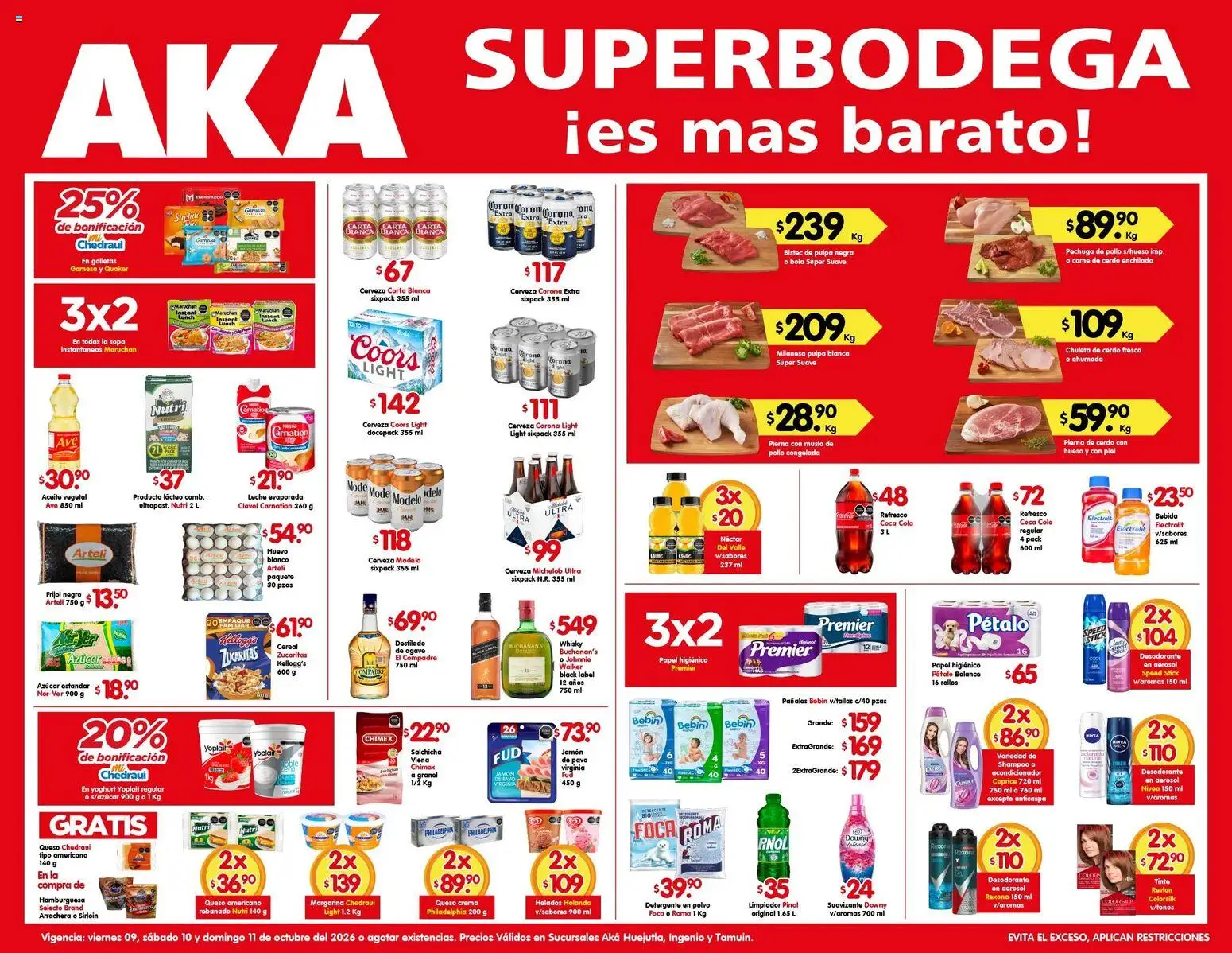 Nuevas ofertas de Arteli válidas en toda la República Mexicana desde el 09/10/2026. ¡Encuentra las mejores ofertas en Arteli folleto Aká Superbodegas Foraneas! | Página: 1