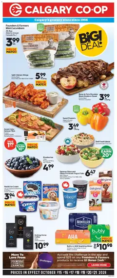 Preview of Calgary Co-op weekly flyer / circulaire from shop Calgary Co-op valid from Oct 15, 2026