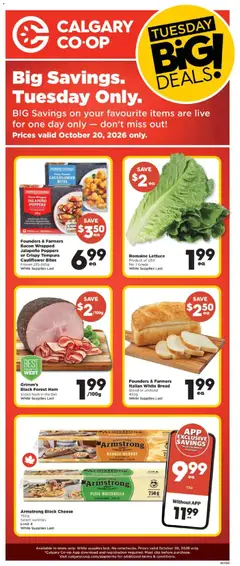Preview of Calgary Co-op weekly flyer / circulaire from shop Calgary Co-op valid from Oct 15, 2026