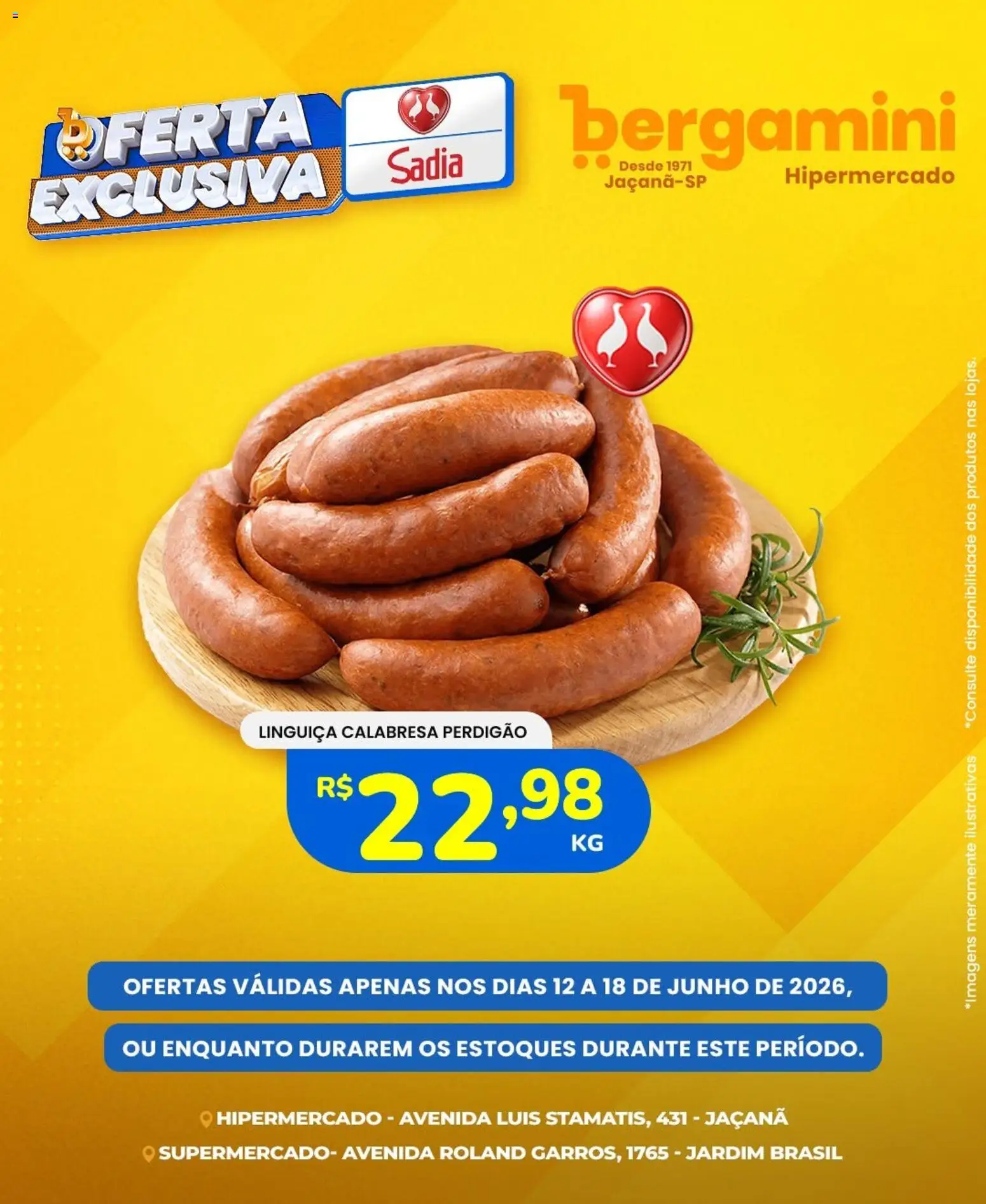 Supermercado Bergamini Folheto - válido de 12.06.2026 | Página: 5 | Produtos: Linguiça