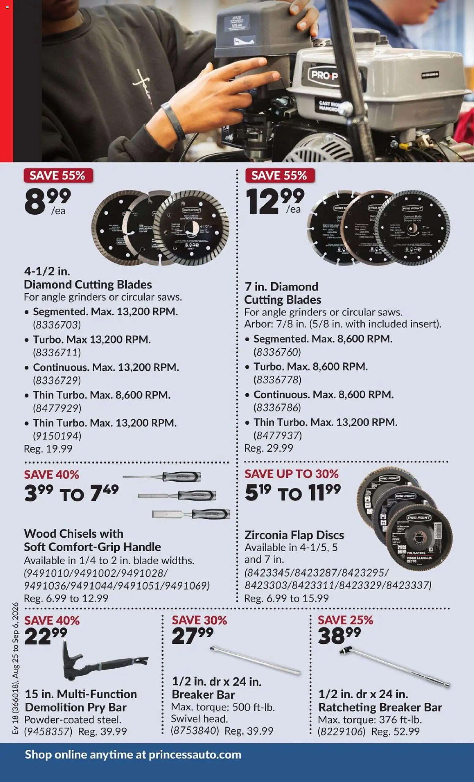 Princess Auto flyer valid from Aug 25, 2026 | Page: 6
