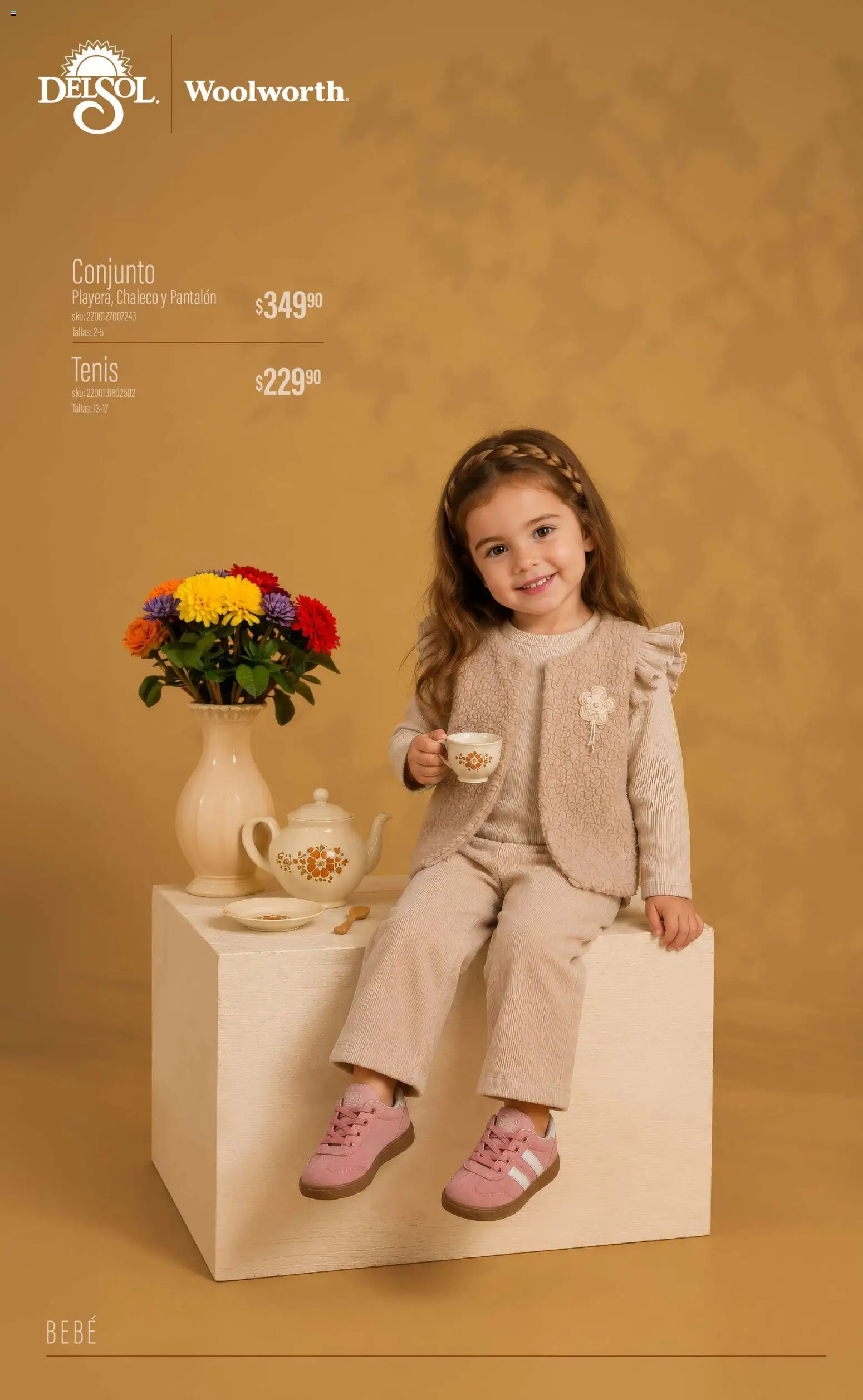 Nuevas ofertas de Del Sol y Woolworth válidas en toda la República Mexicana desde el 01/10/2026. ¡Encuentra las mejores ofertas en Del Sol y Woolworth catálogo Luce el Otoño! | Página: 38 | Productos: Chaleco, Tenis, Conjunto