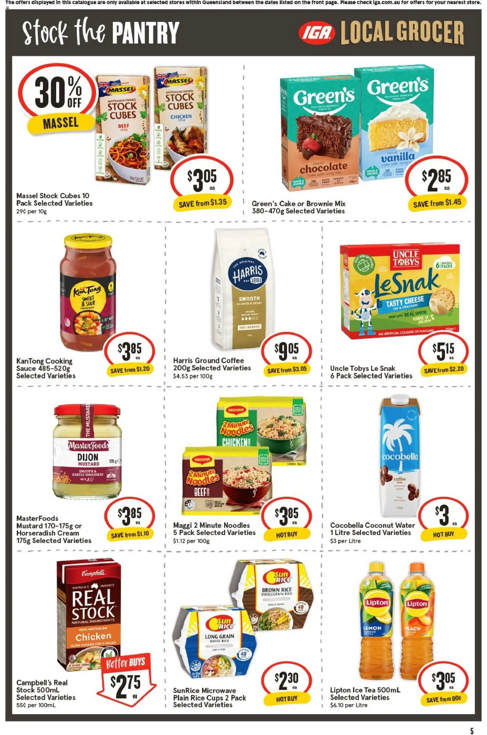 IGA catalogue - valid from 20.05.2026 | Page: 6 | Products: Cheese, Coffee, Mustard, Sauce
