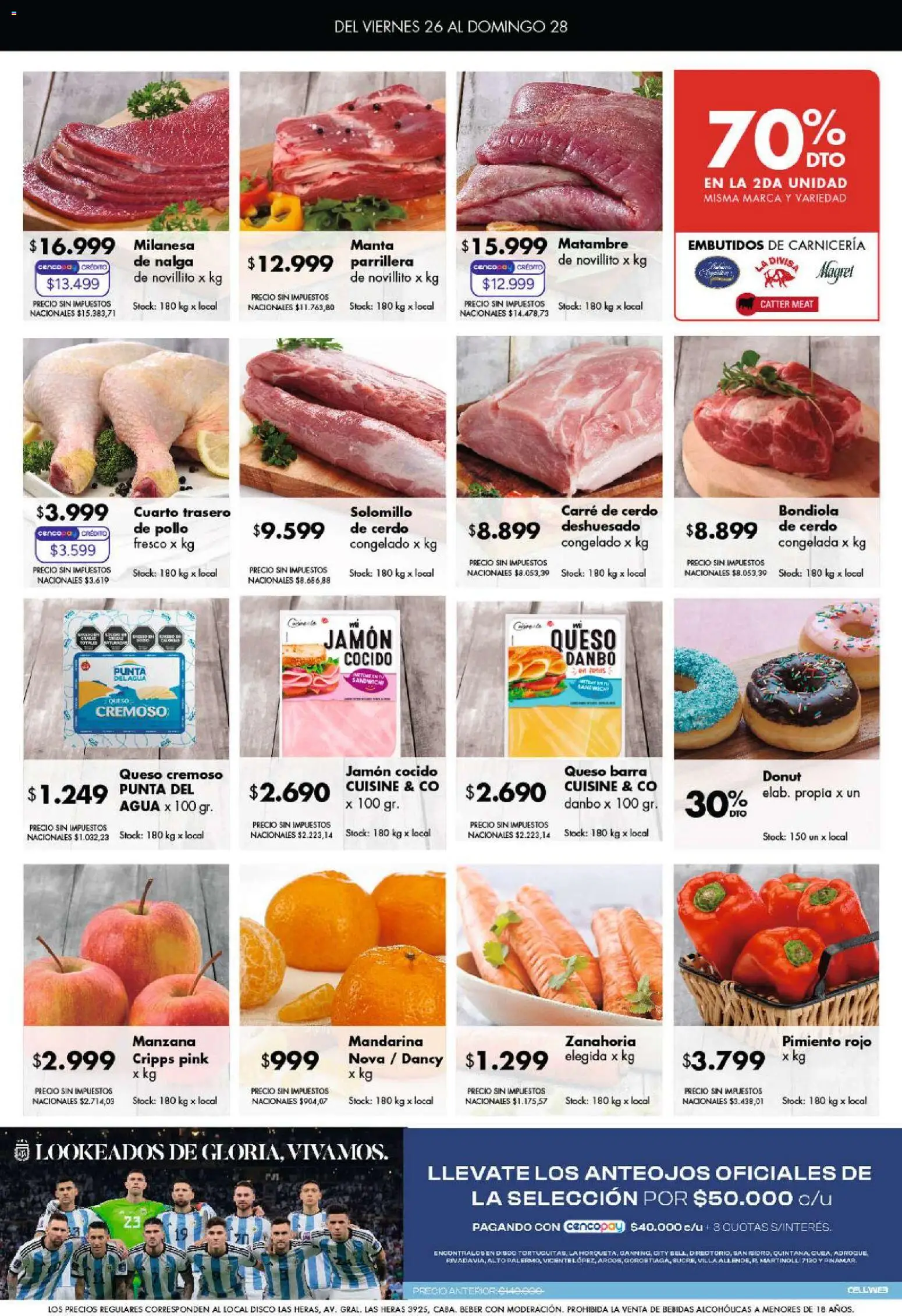 Disco - SUPEROFERTAS │ válido desde el 26/06/2026 | Página: 7 | Productos: Manzana, Queso, Jamón, Cerdo