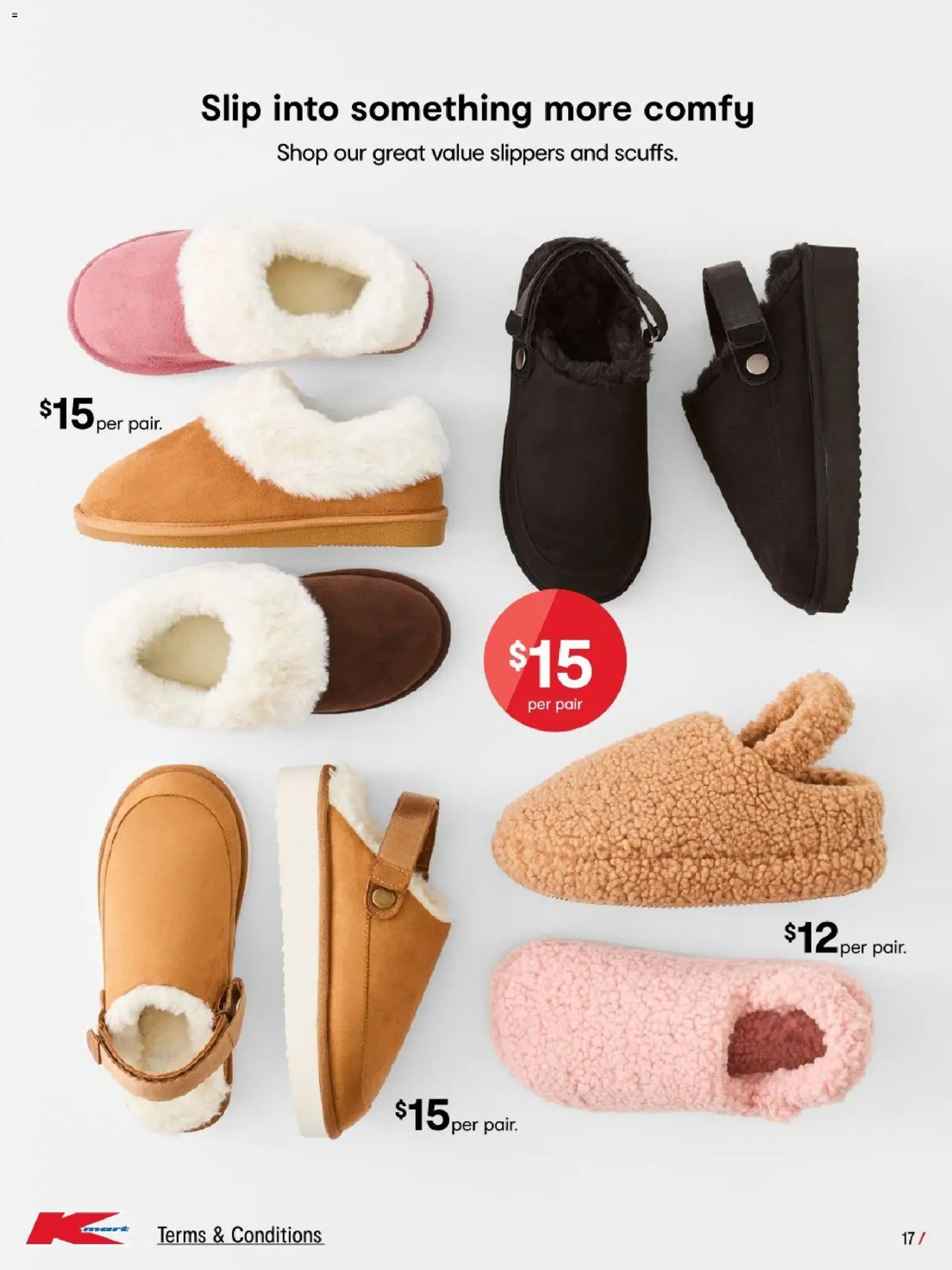 Kmart catalogue - valid from 16.04.2026 | Page: 17 | Products: Slip, Slippers