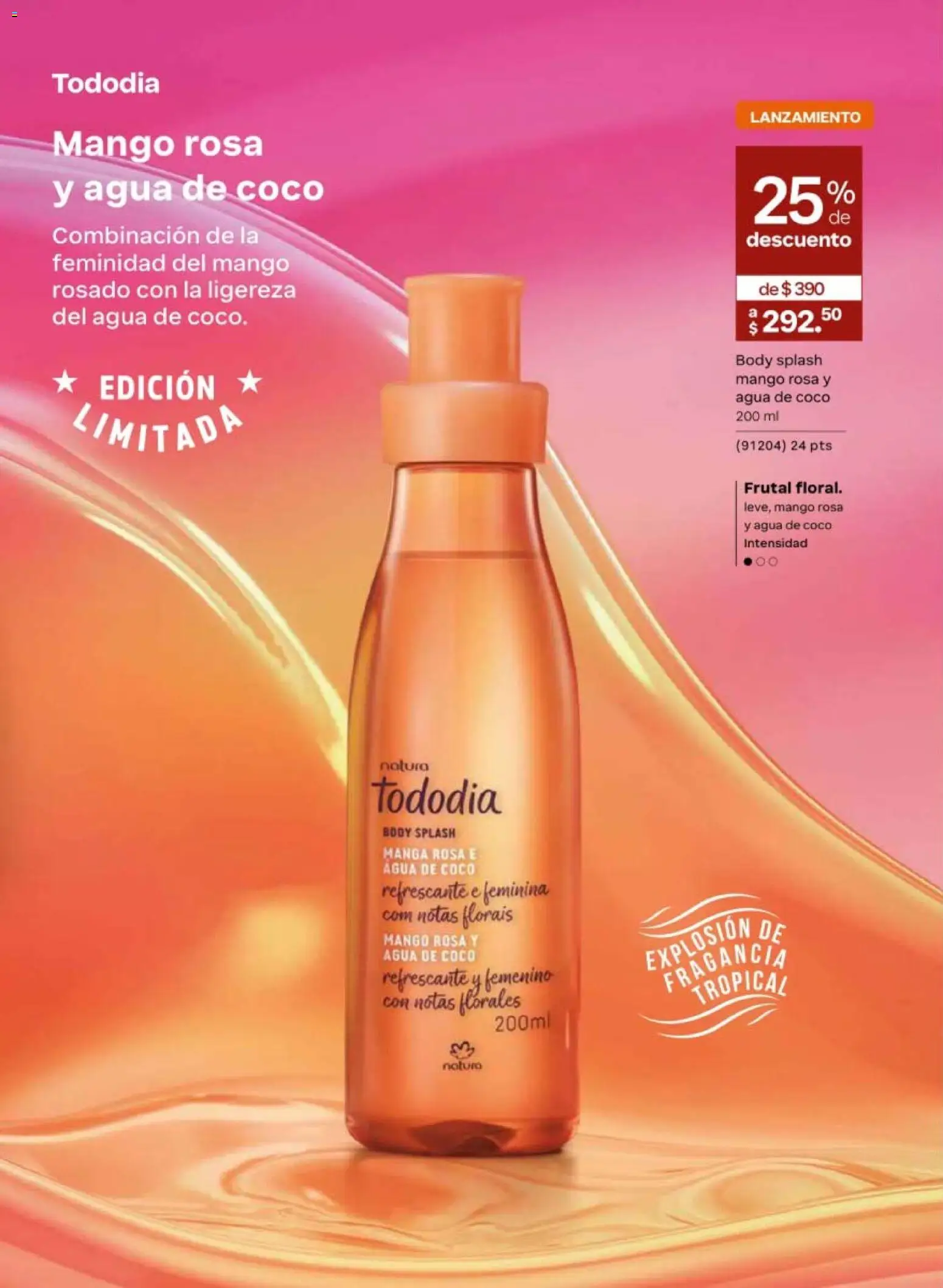Nuevas ofertas de Natura válidas en toda la República Mexicana desde el 24.04.2026. ¡Encuentra las mejores ofertas en Natura campaña 7 2026! | Página: 46 | Productos: Agua, Mango, Body, Fragancia