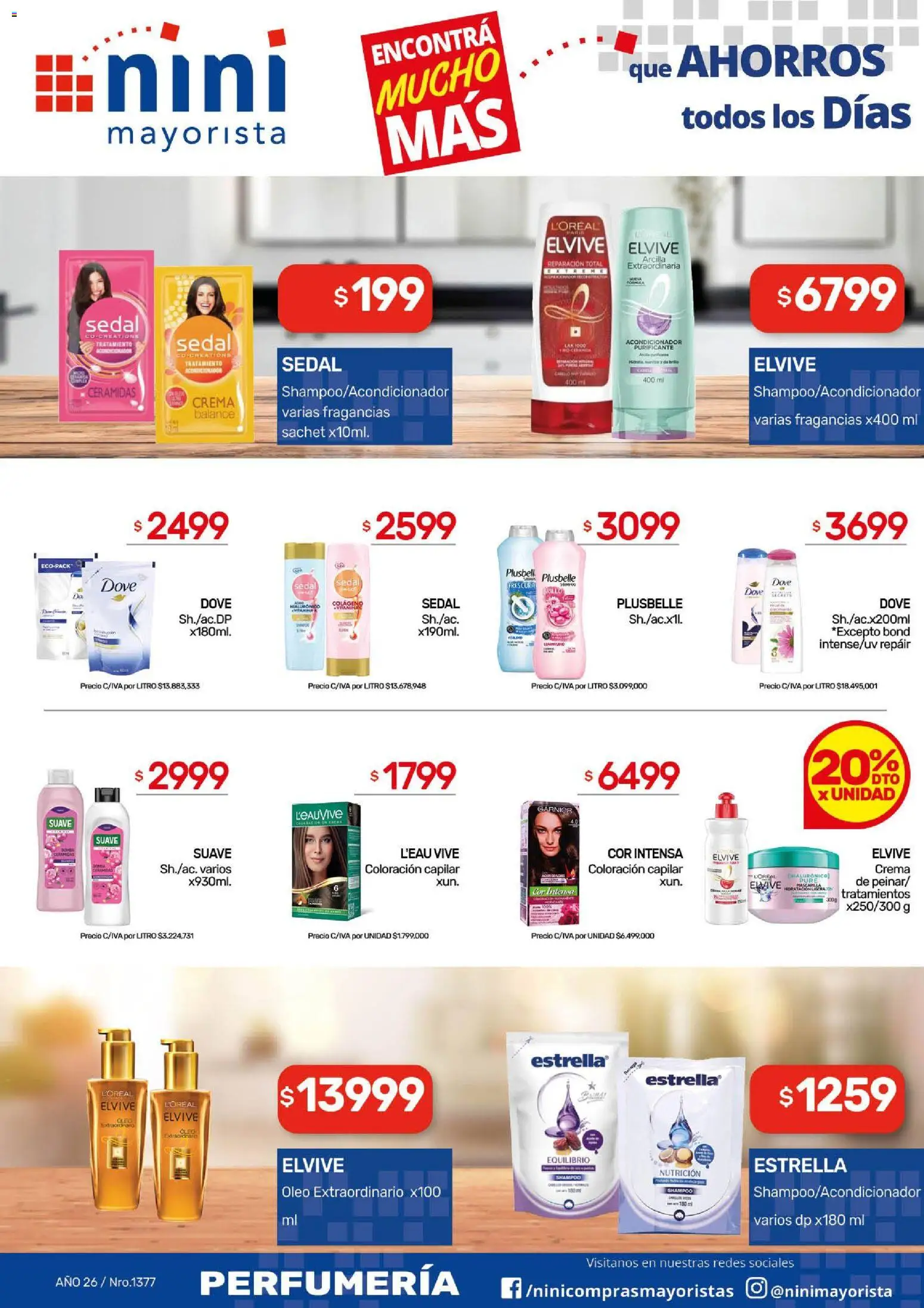 NINI Mayorista catálogo │ válido desde el 14/09/2026 | Página: 2 | Productos: Mascarilla, Acondicionador, Brillo, Crema