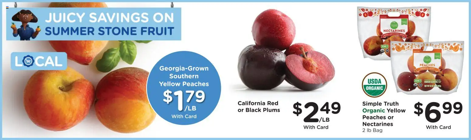 Kroger Weekly Ad - valid from 17.06.2026 | Page: 10 | Products: Peaches, Bag