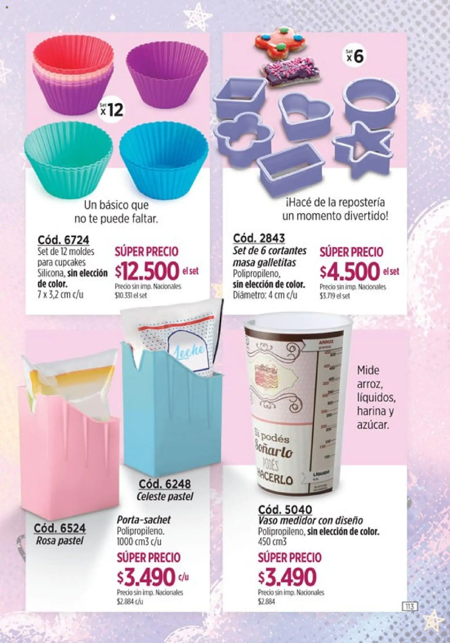 Amodil - Campaña 11 │ válido desde el 01.07.2026 | Página: 113 | Productos: Galletitas, Harina, Té, Vaso medidor