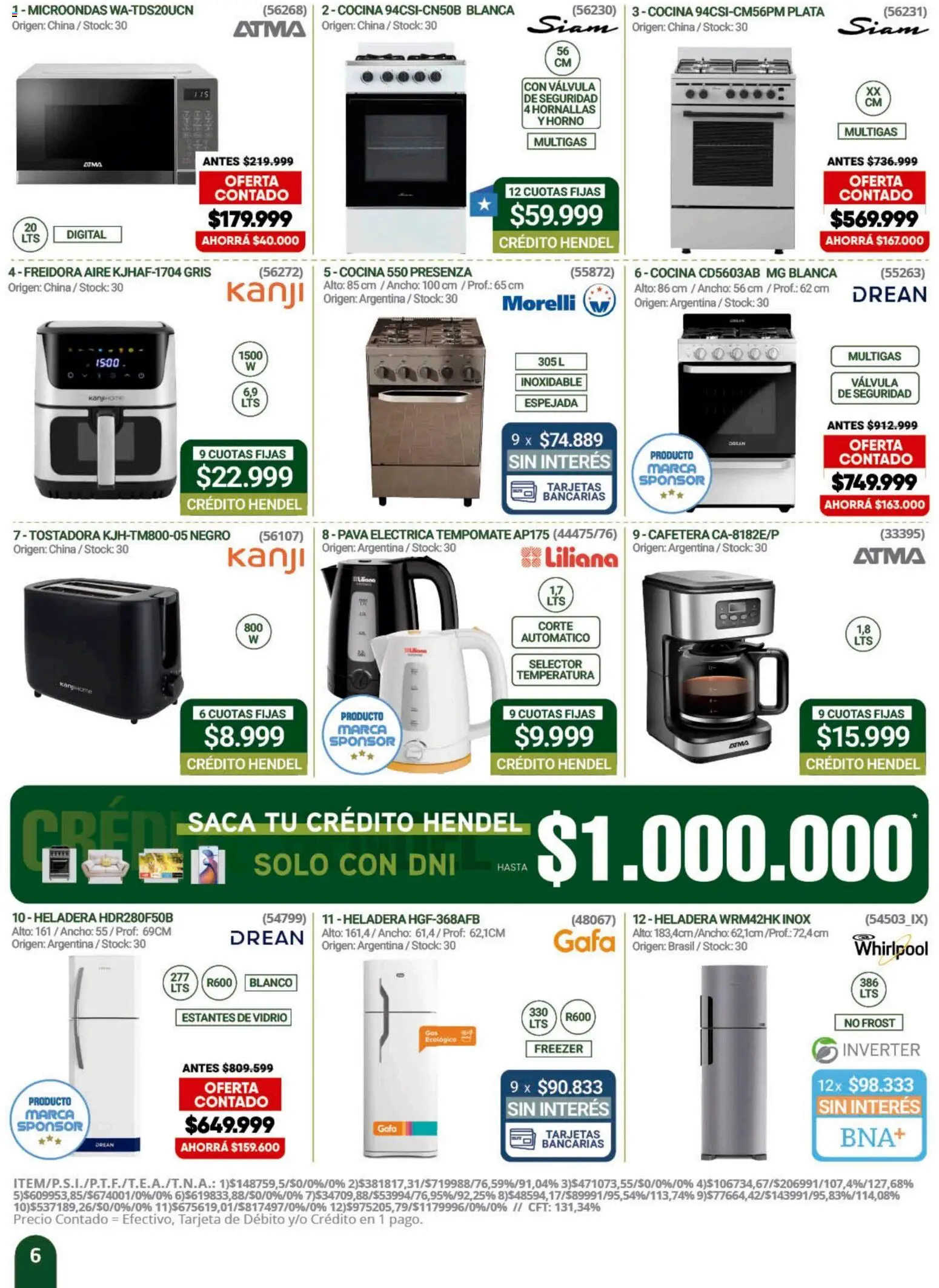 Hendel catálogo │ válido desde el 01.06.2026 | Página: 6 | Productos: Horno, Pava, Heladera, Pava eléctrica