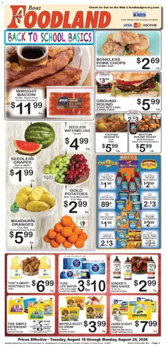 Preview of Foodland weekly ads valid from 08/18/2026 | Page: 1