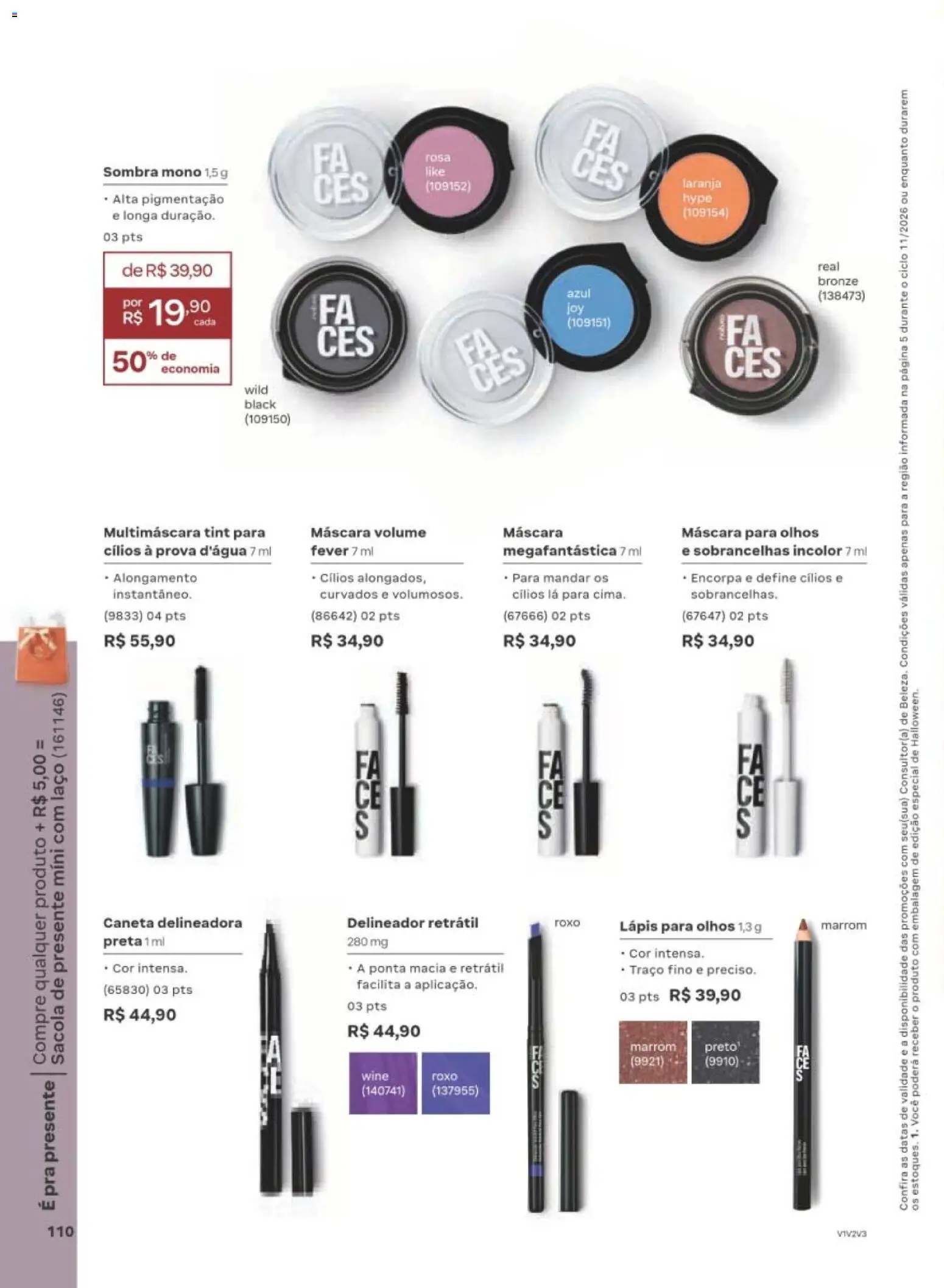Natura Folheto - válido de 29/06/2026 | Página: 110 | Produtos: Delineador, Lápis, Caneta