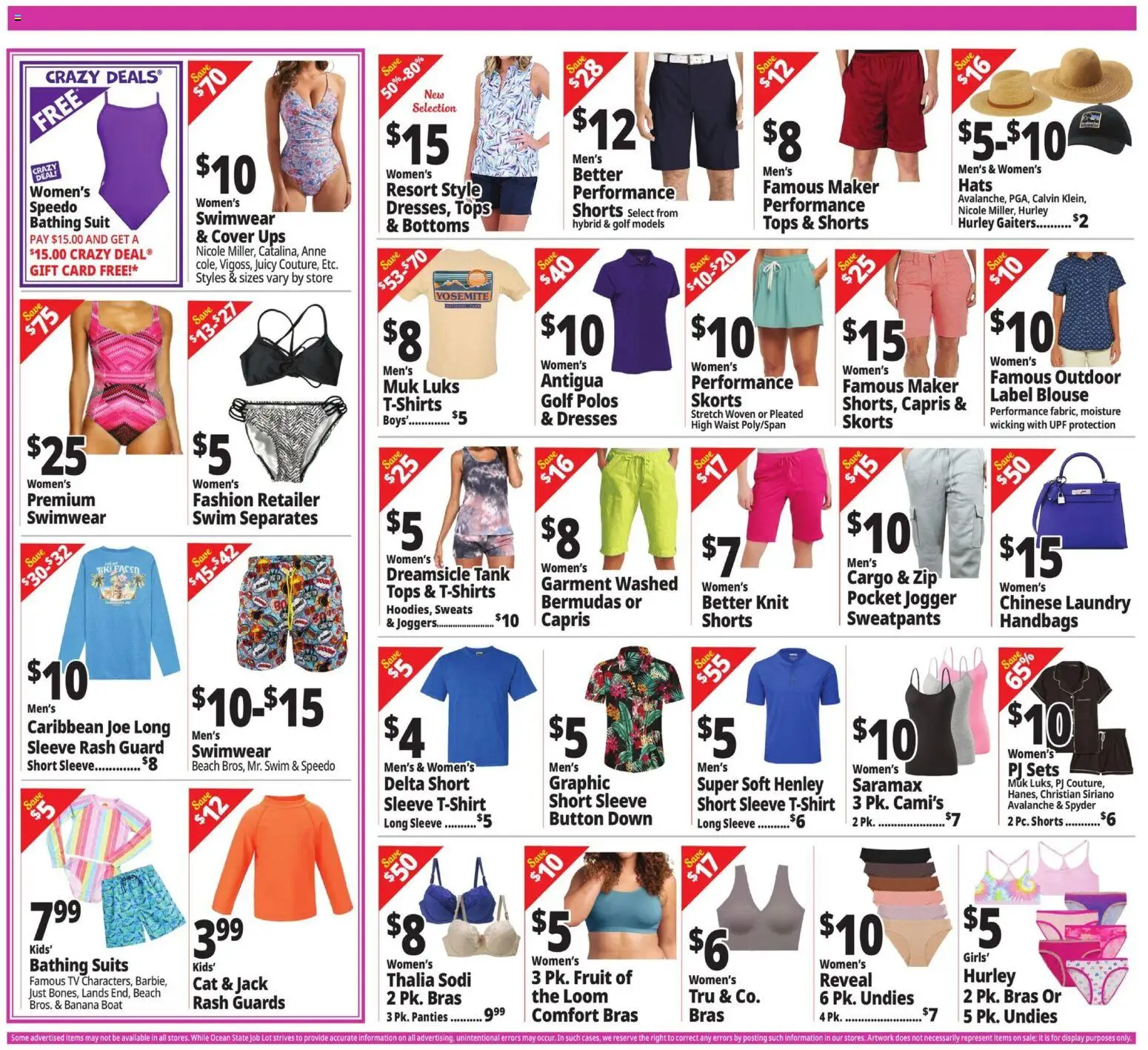 Ocean State Job Lot Weekly Ad - valid from 28.05.2026 | Page: 9 | Products: Blouse, Shorts, Panties, Suit