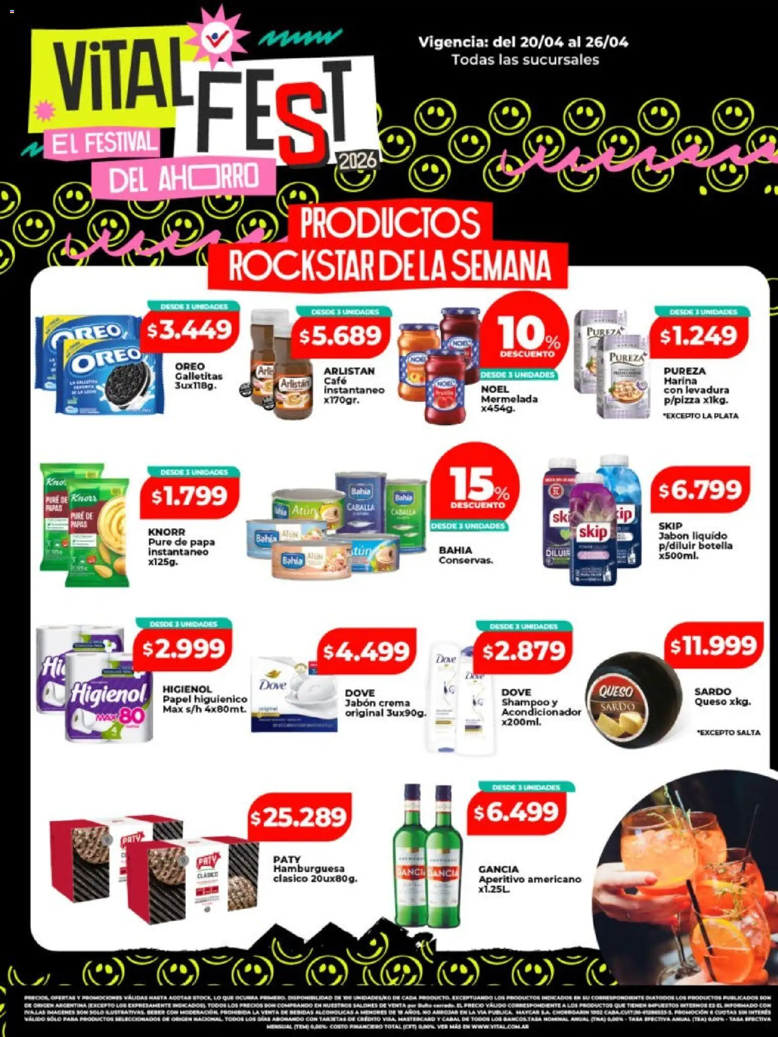 Vital - Ofertas │ válido desde el 20.04.2026 | Página: 2 | Productos: Botella, Galletitas, Acondicionador, Caballa