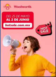 Vista previa de Del Sol y Woolworth Hot Sale, nuevo folleto de la tienda, válido en México a partir del 25.05.2026