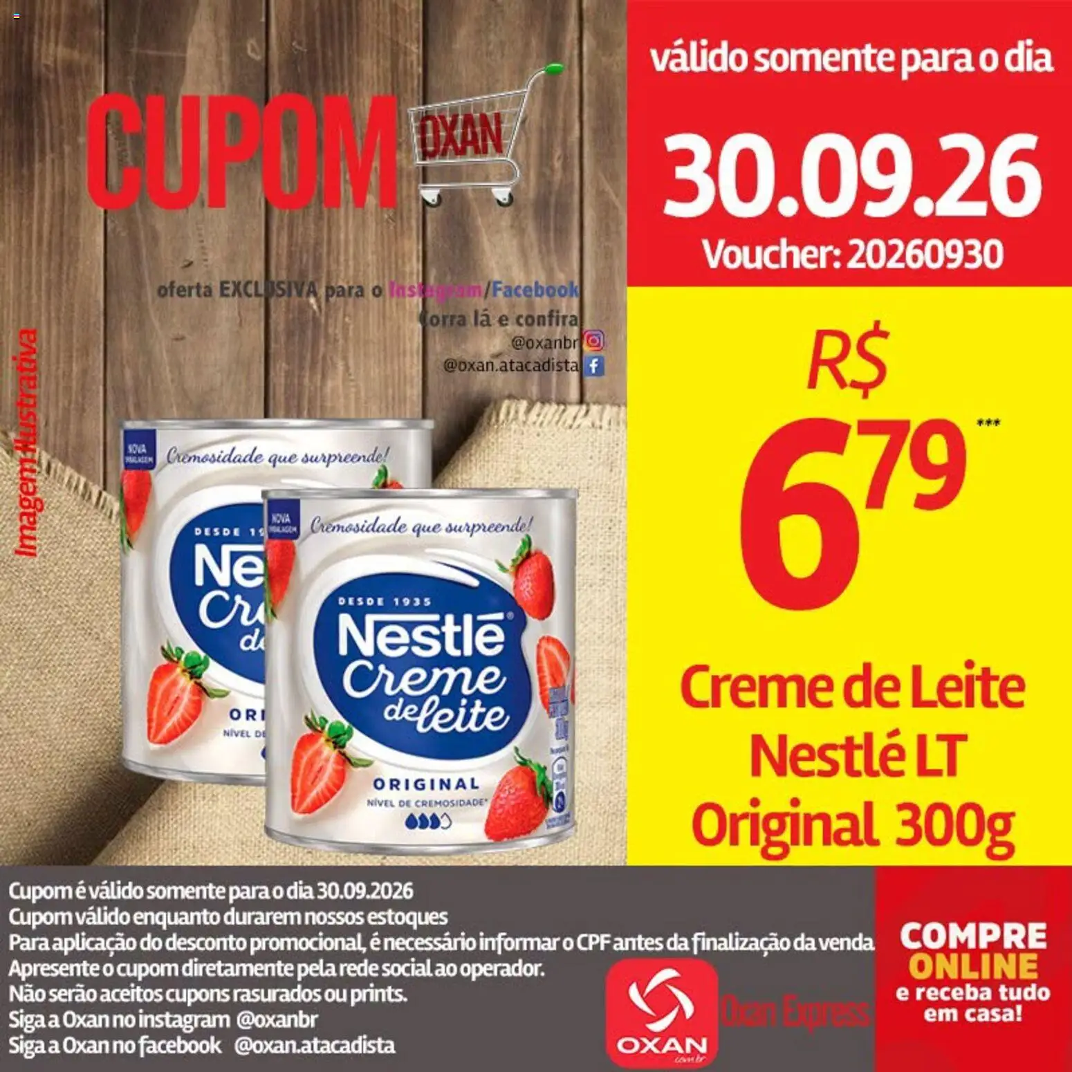 Oxan Atacadista Folheto - válido de 30/09/2026 | Página: 15 | Produtos: Leite, Creme, Creme de leite