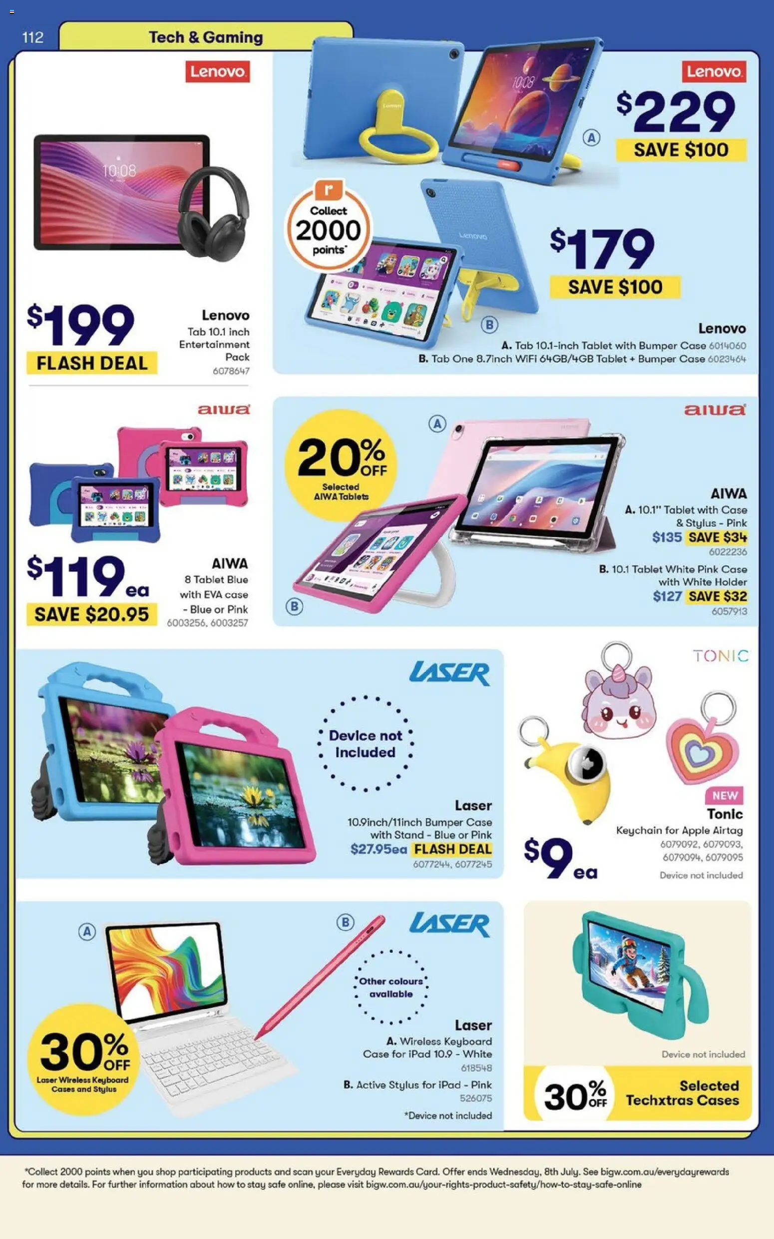 Big W catalogue - valid from 09.06.2026 | Page: 112 | Products: Tablet, Keyboard, Case, Tablets