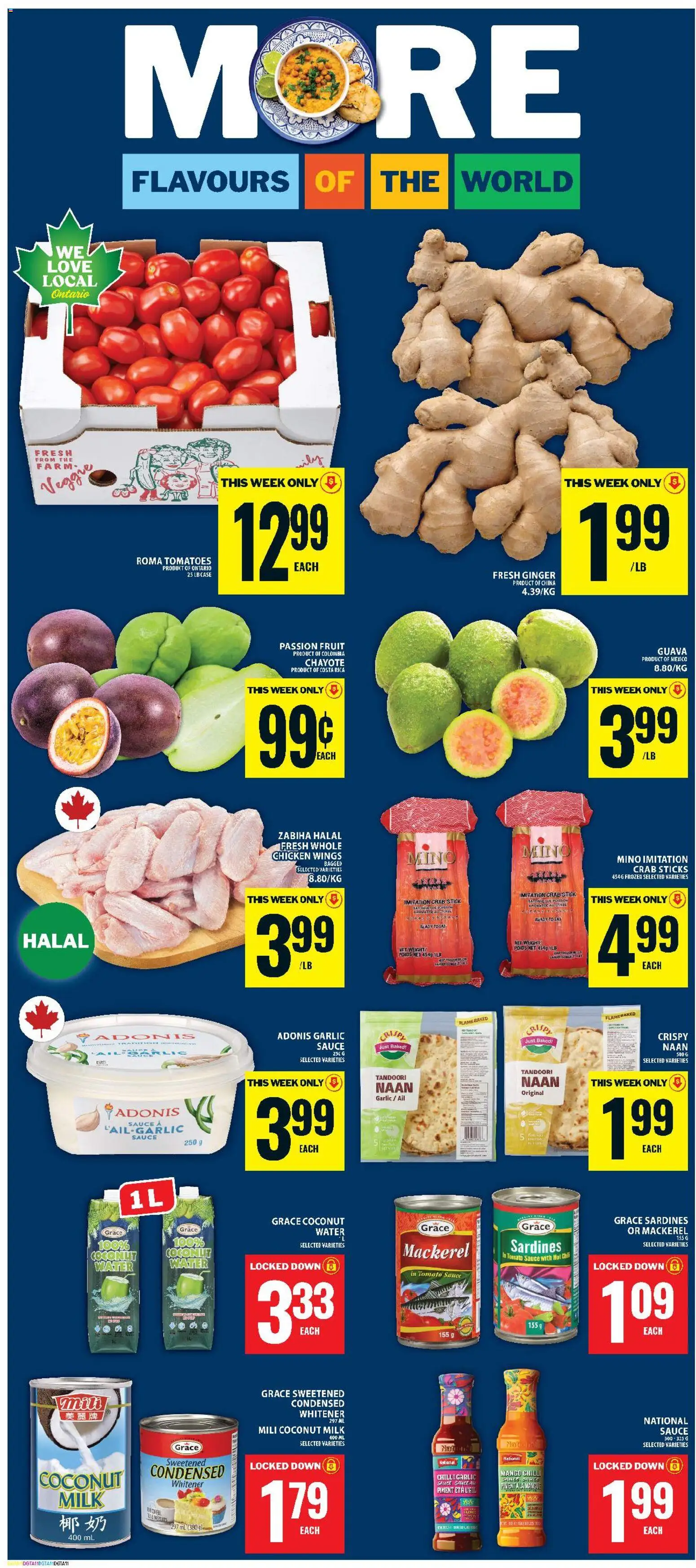 Food Basics flyer valid from Aug 20, 2026 | Page: 11 | Products: Coconut milk, Chicken wings, Fruit, Sardines