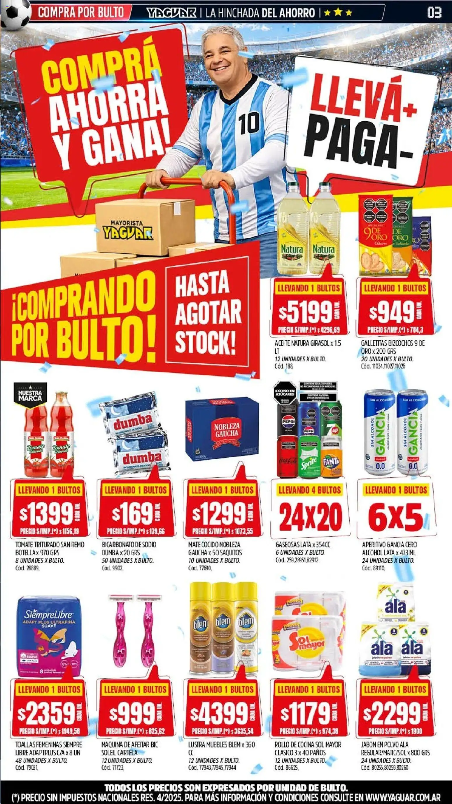 Yaguar - Oferta Semanal Jujuy │ válido desde el 08.06.2026 | Página: 3 | Productos: Cocina, Toallas, Maquina de afeitar, Bizcochos