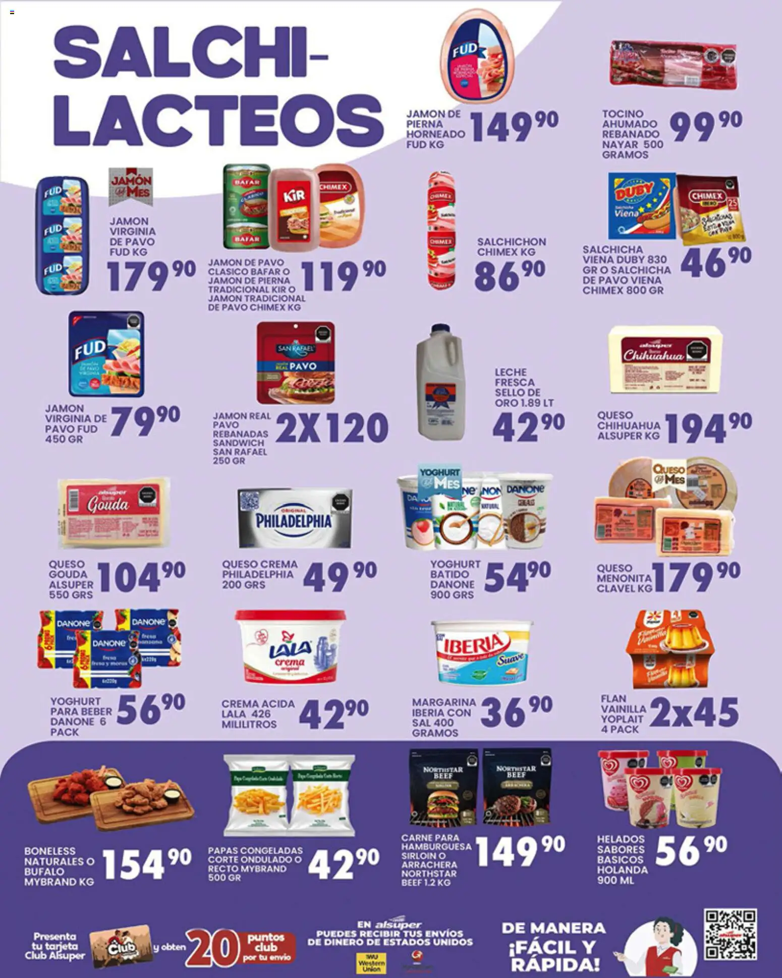 Nuevas ofertas de Alsuper válidas en toda la República Mexicana desde el 10.03.2026. ¡Encuentra las mejores ofertas en Alsuper folleto Chihuahua-Estado! | Página: 3 | Productos: Fresa, Tocino, Queso crema, Leche