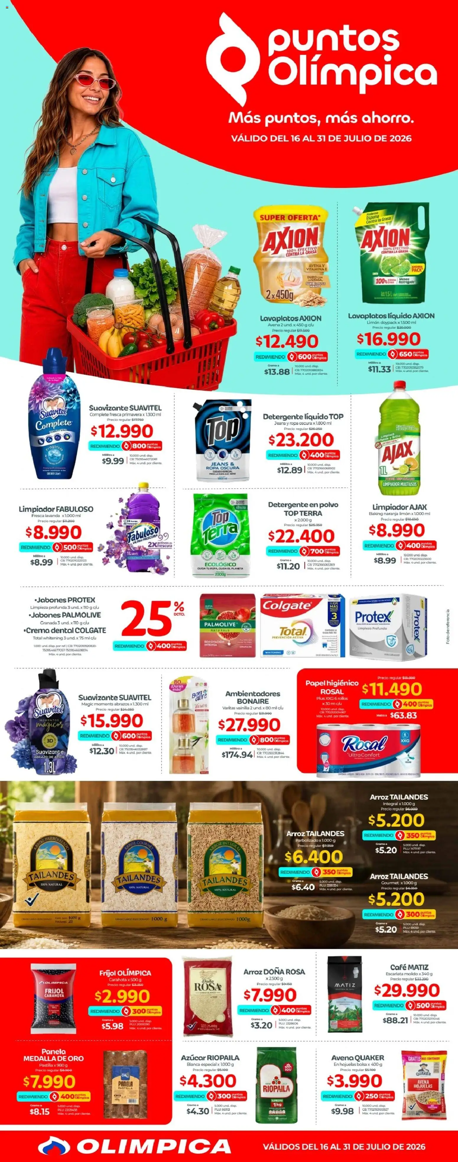 Olímpica revista - valida desde el 16/07/2026 | Página: 1 | Productos: Brillo, Limón, Limpiador, Papel higiénico